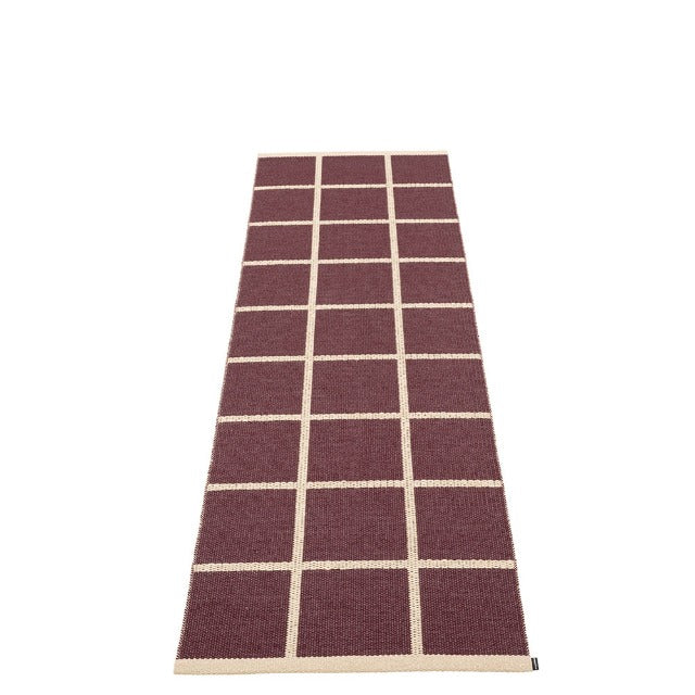 Criss Rug in Burgundy - Sea Green Designs