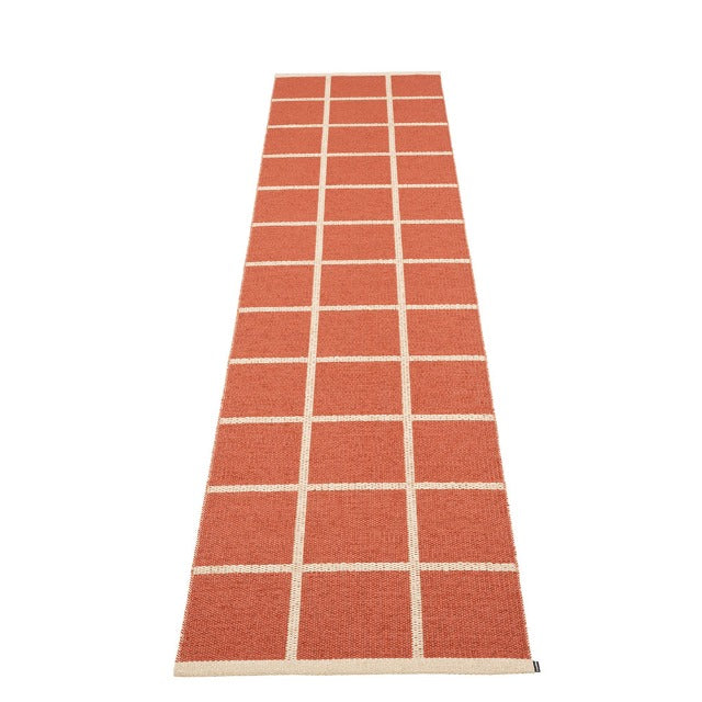 Criss Rug in Brick - Sea Green Designs