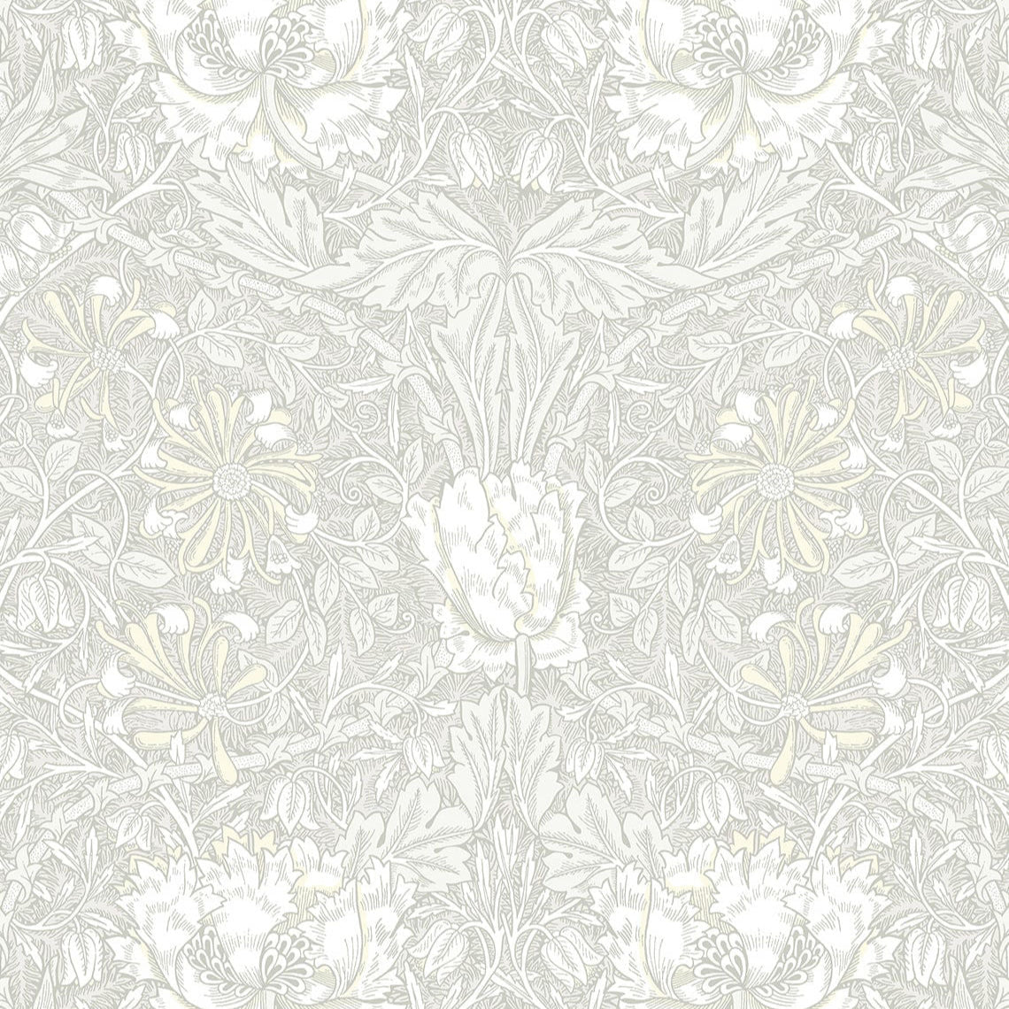 Ogee Flora Wallpaper - Sea Green Designs