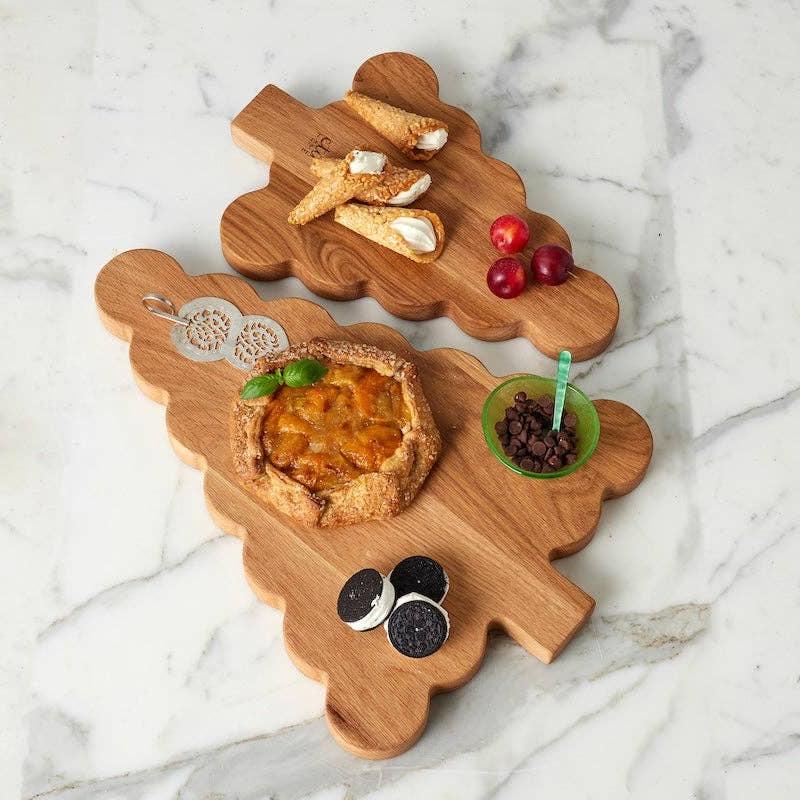 Scalloped Tree Cutting Board, Small - Sea Green Designs