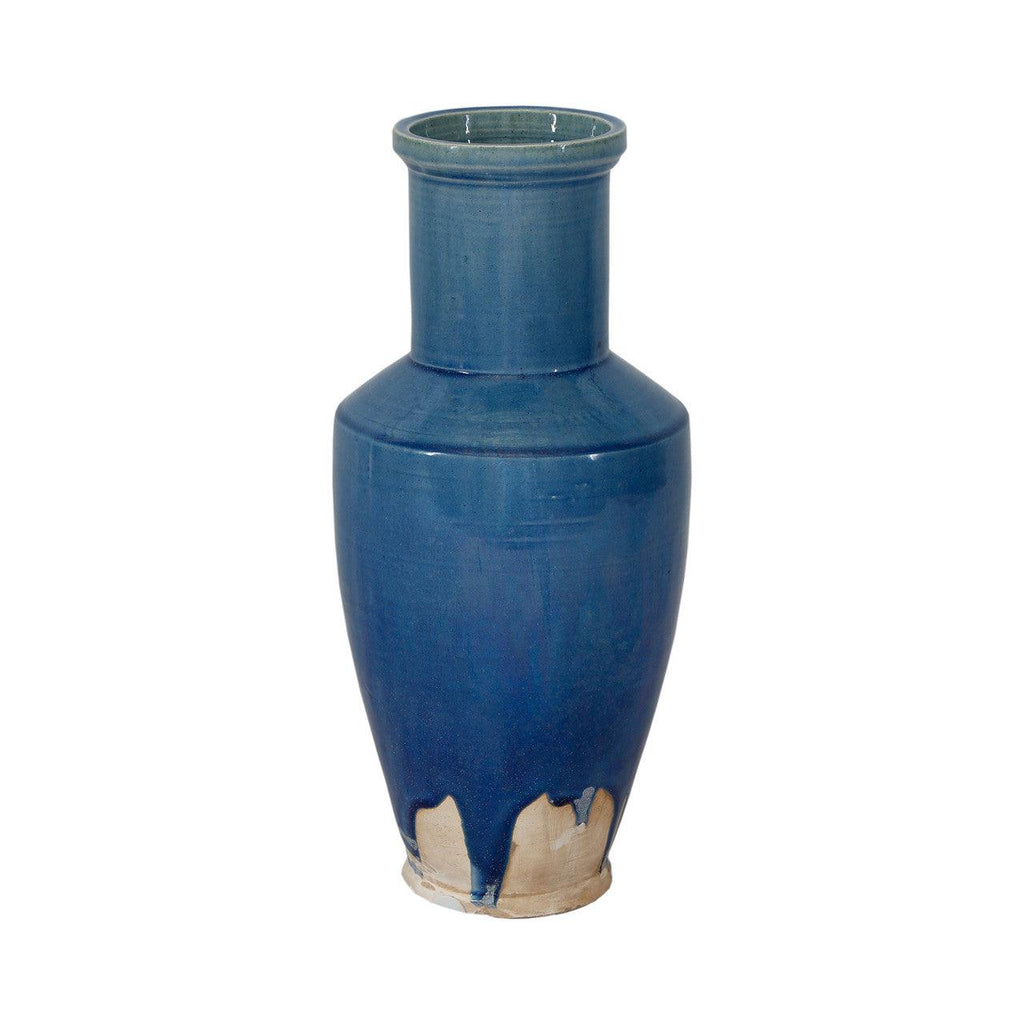15” Vintage Style Long Neck Vase Blue Large - Sea Green Designs