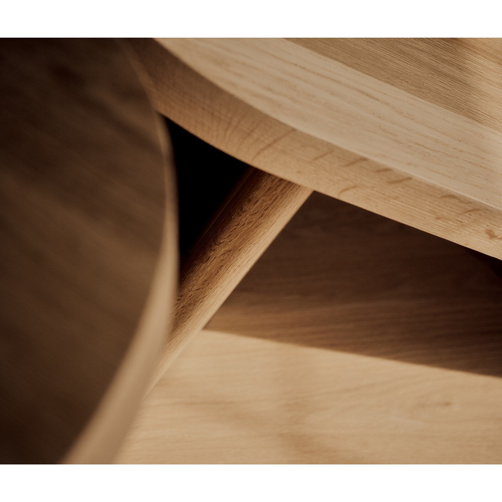 Fraya Round White Oak Side Table - Live from Detroit