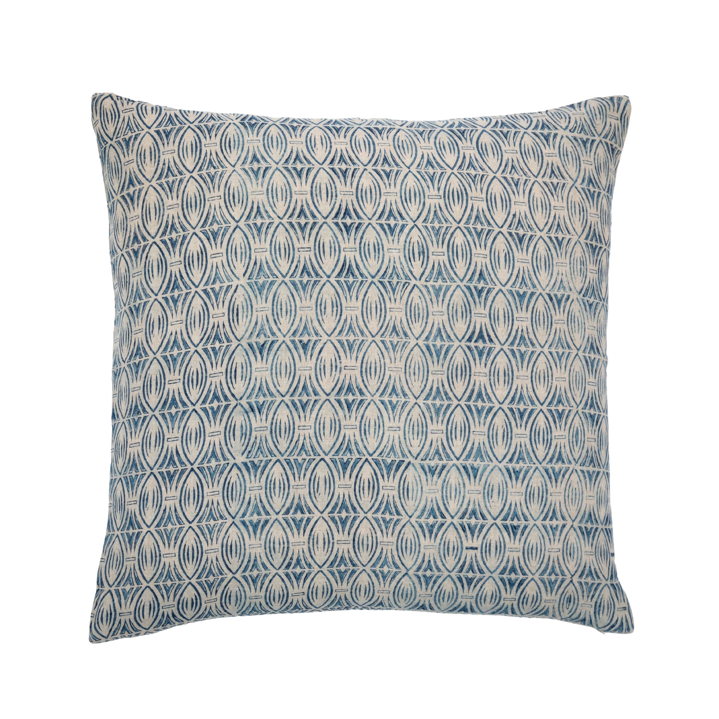 Zulu Indigo Decorative Pillow Cover - Sea Green Designs
