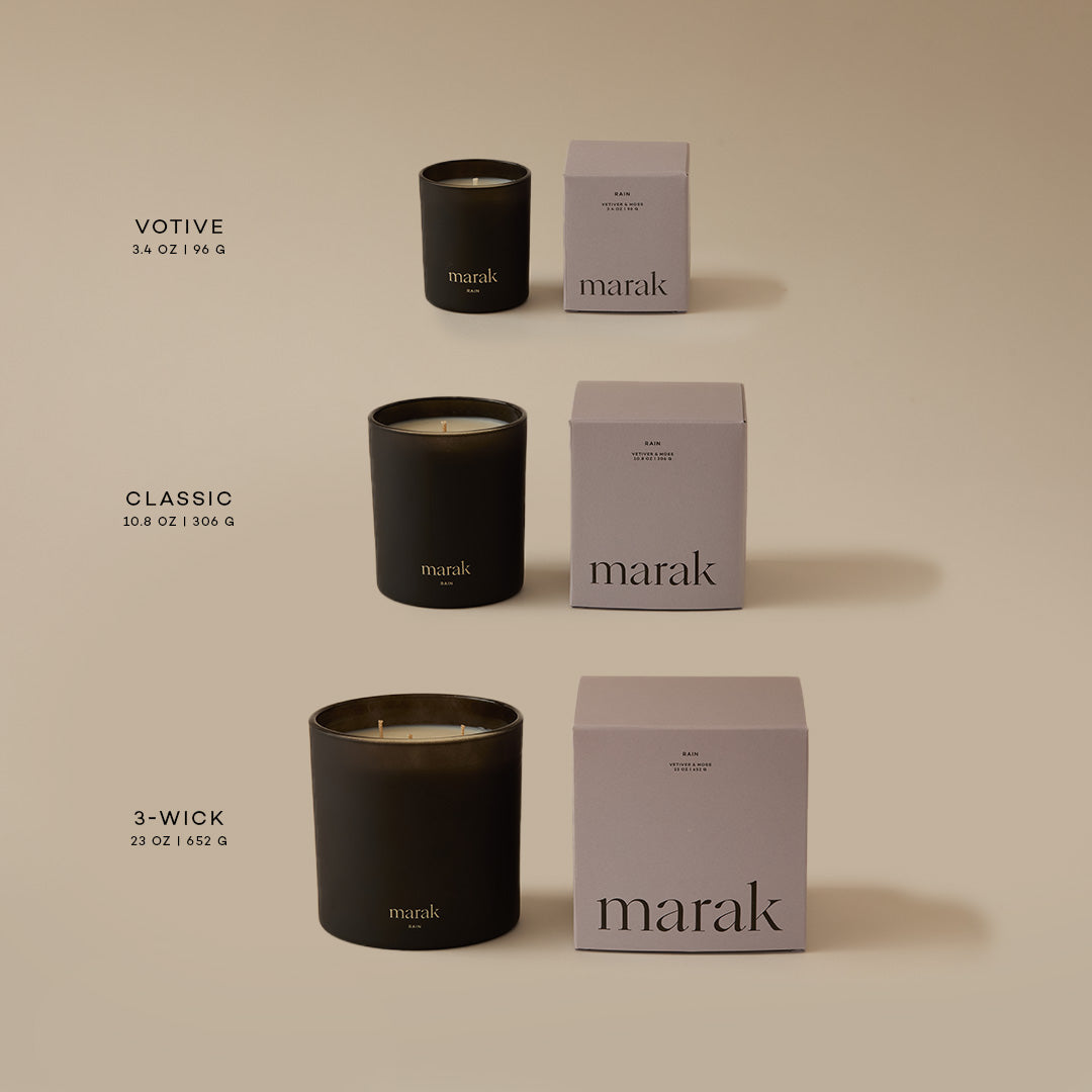Rain Candle - Vetiver & Moss - Sea Green Designs