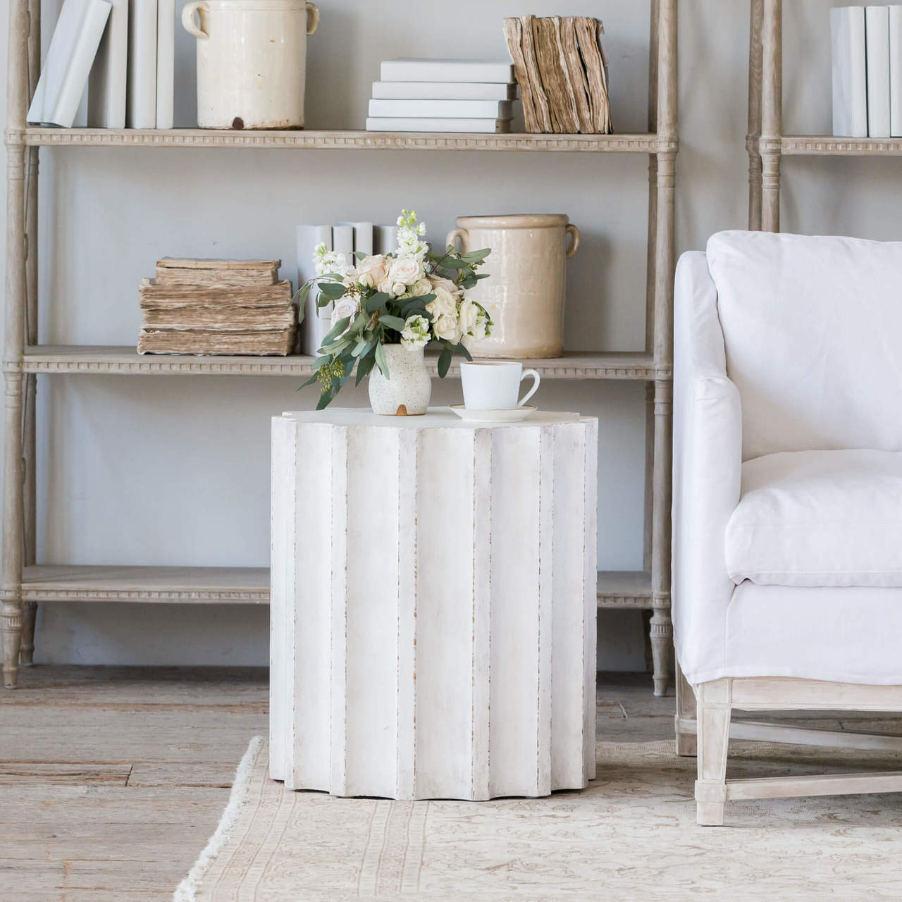 Column Side Table - Sea Green Designs