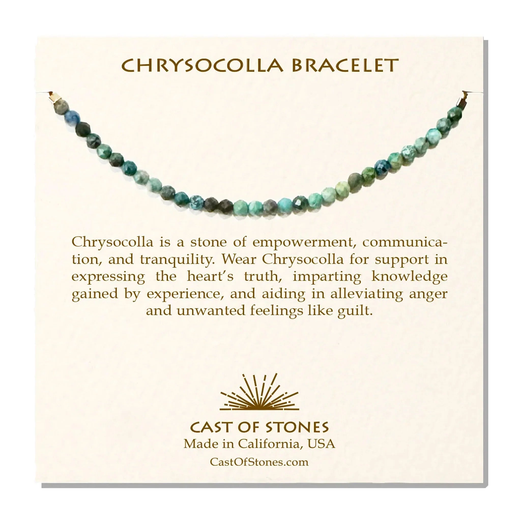Chrysocolla Bracelet - Sea Green Designs