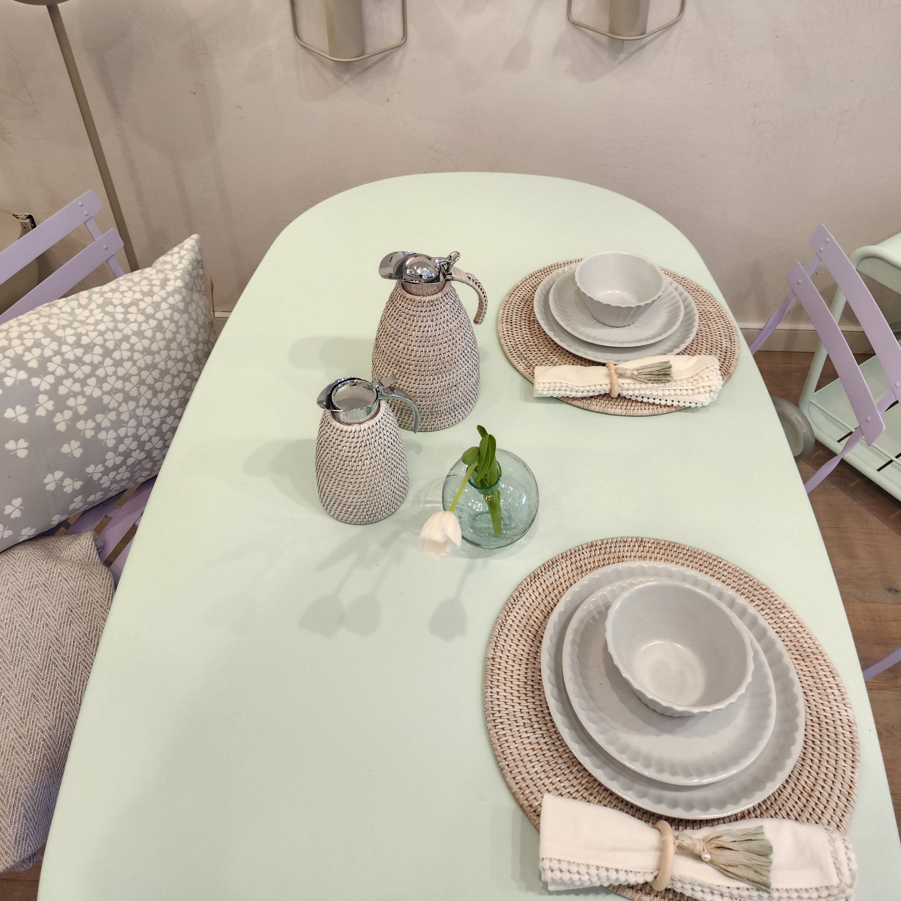Opera Oval Table - Sea Green Designs