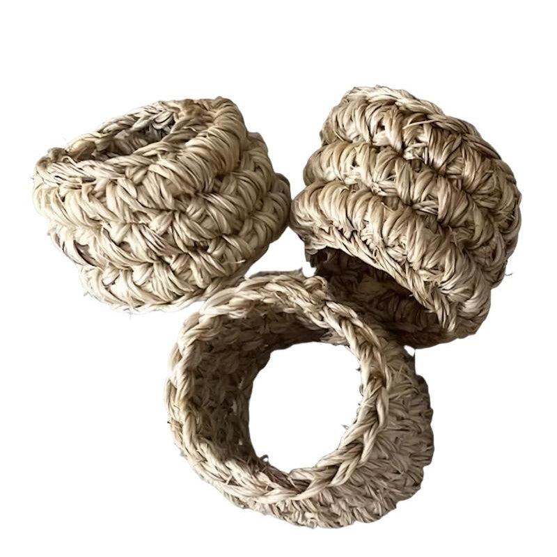 Spiral Napkin Rings, Set of 4 -Sea Green Designs