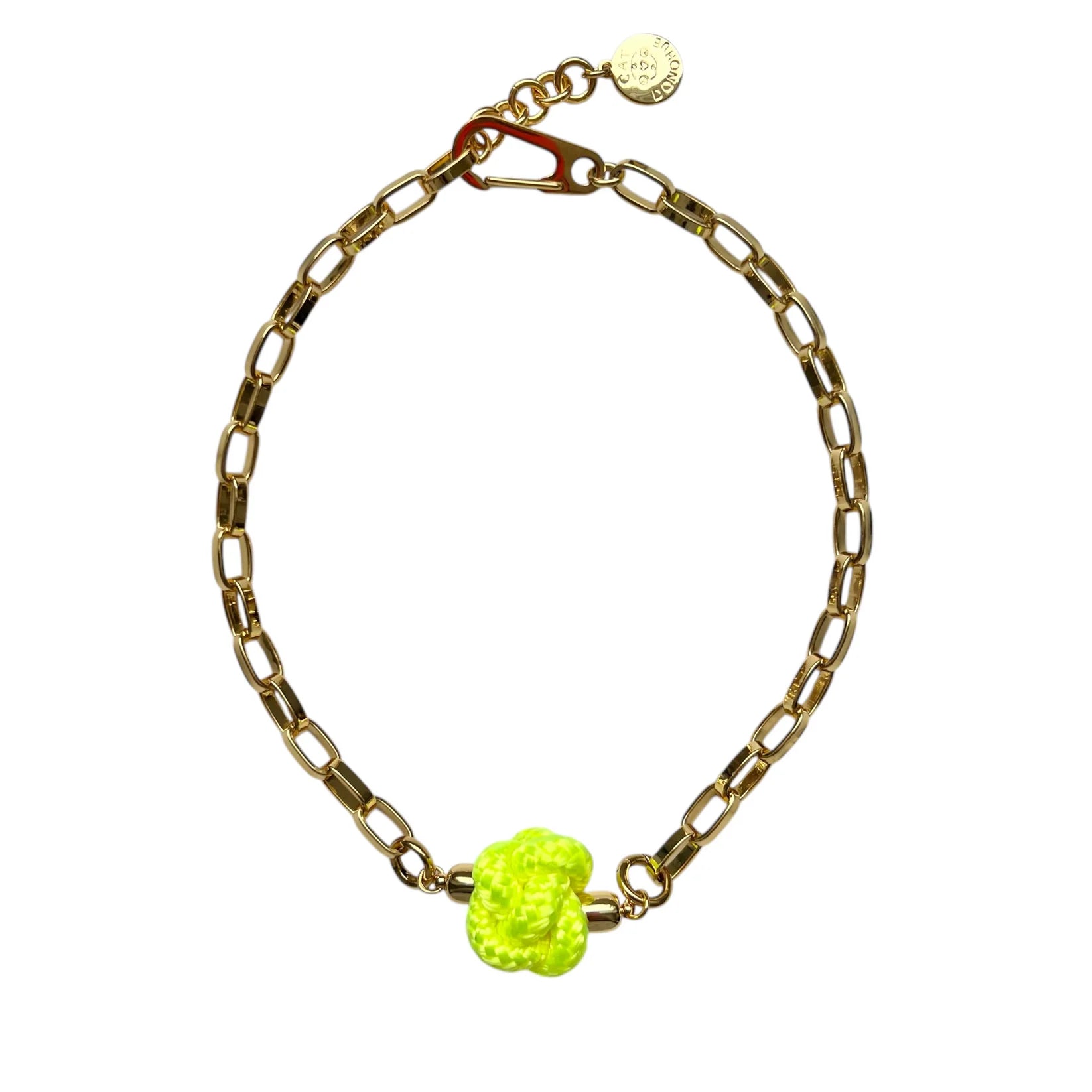 Switcheroo Divinity Knot Necklace, Nautical Line - Sea Green Designs