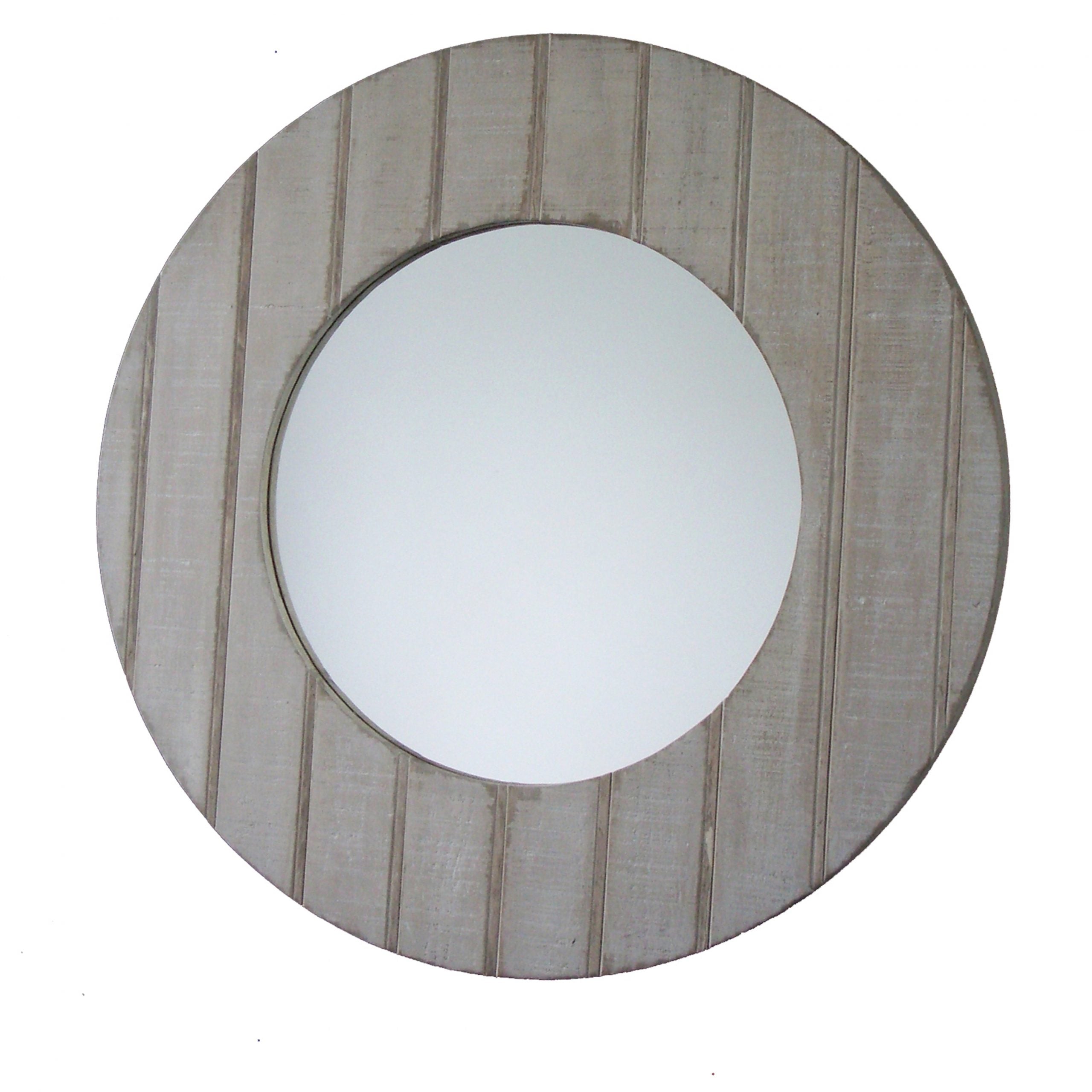 Royal Round Wooden Wall Mirror - Sea Green Designs