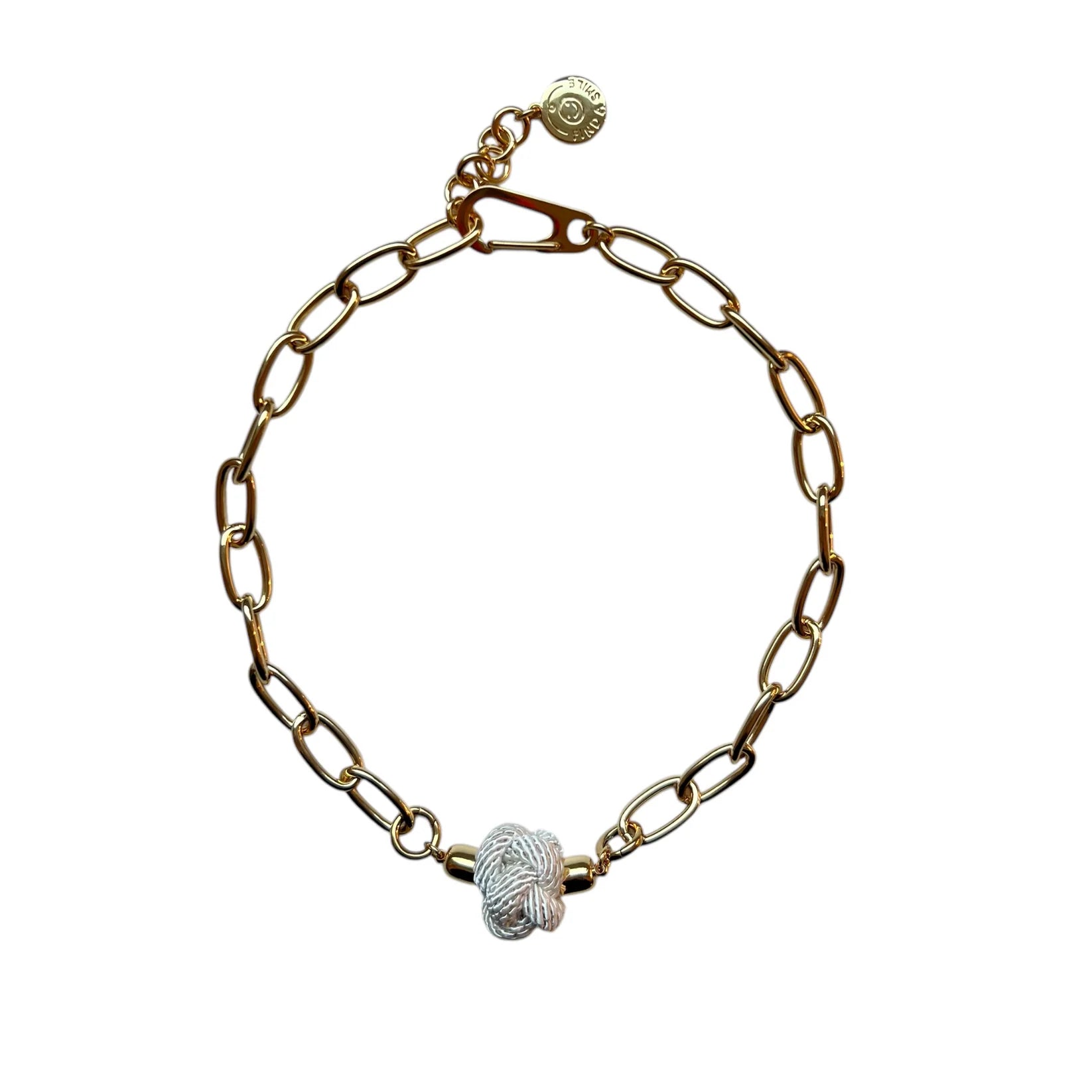 Switcheroo Divinity Knot Necklace, Silk - Sea Green Designs