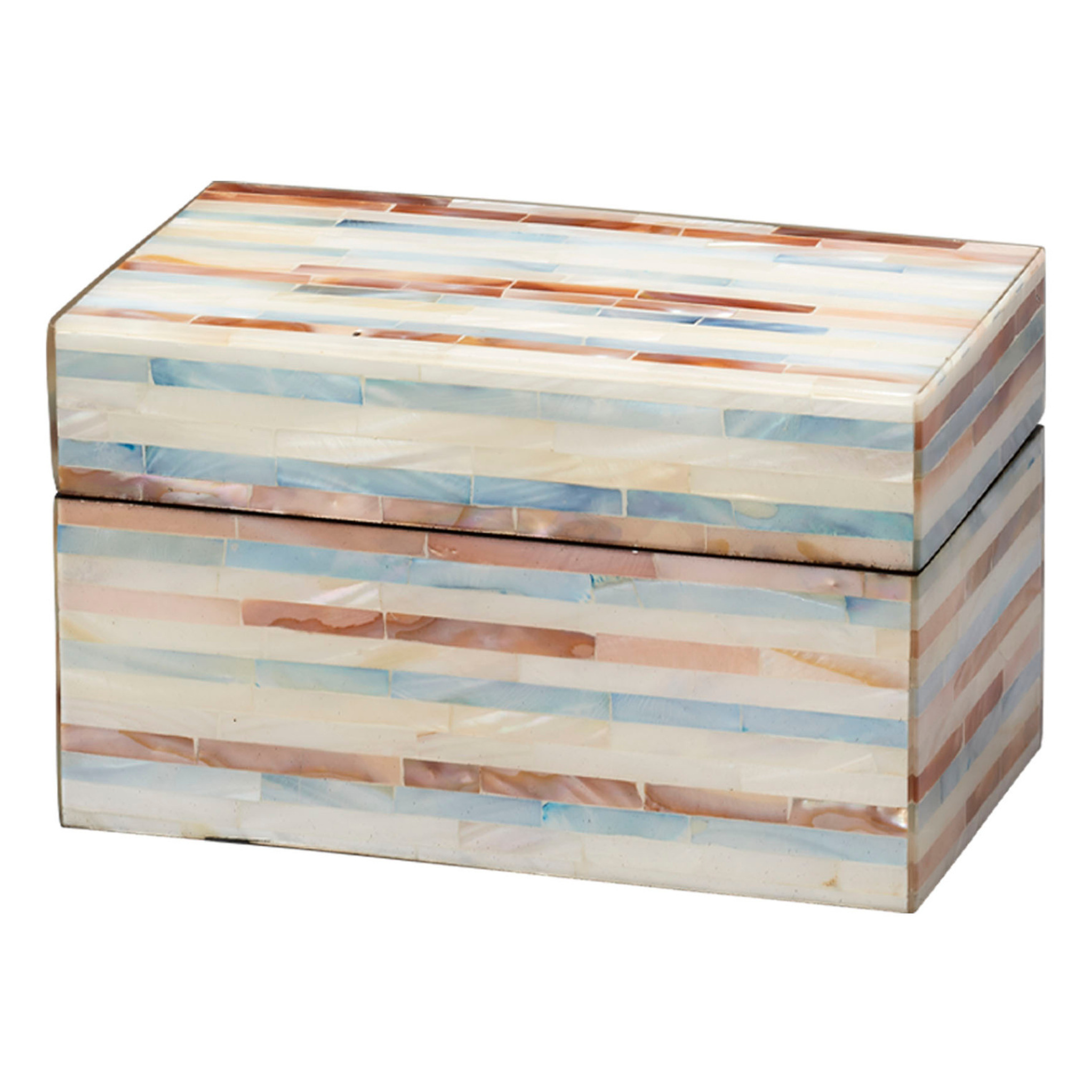 July New Roosevelt Box in Mixed Blue, Small - Sea Green Designs