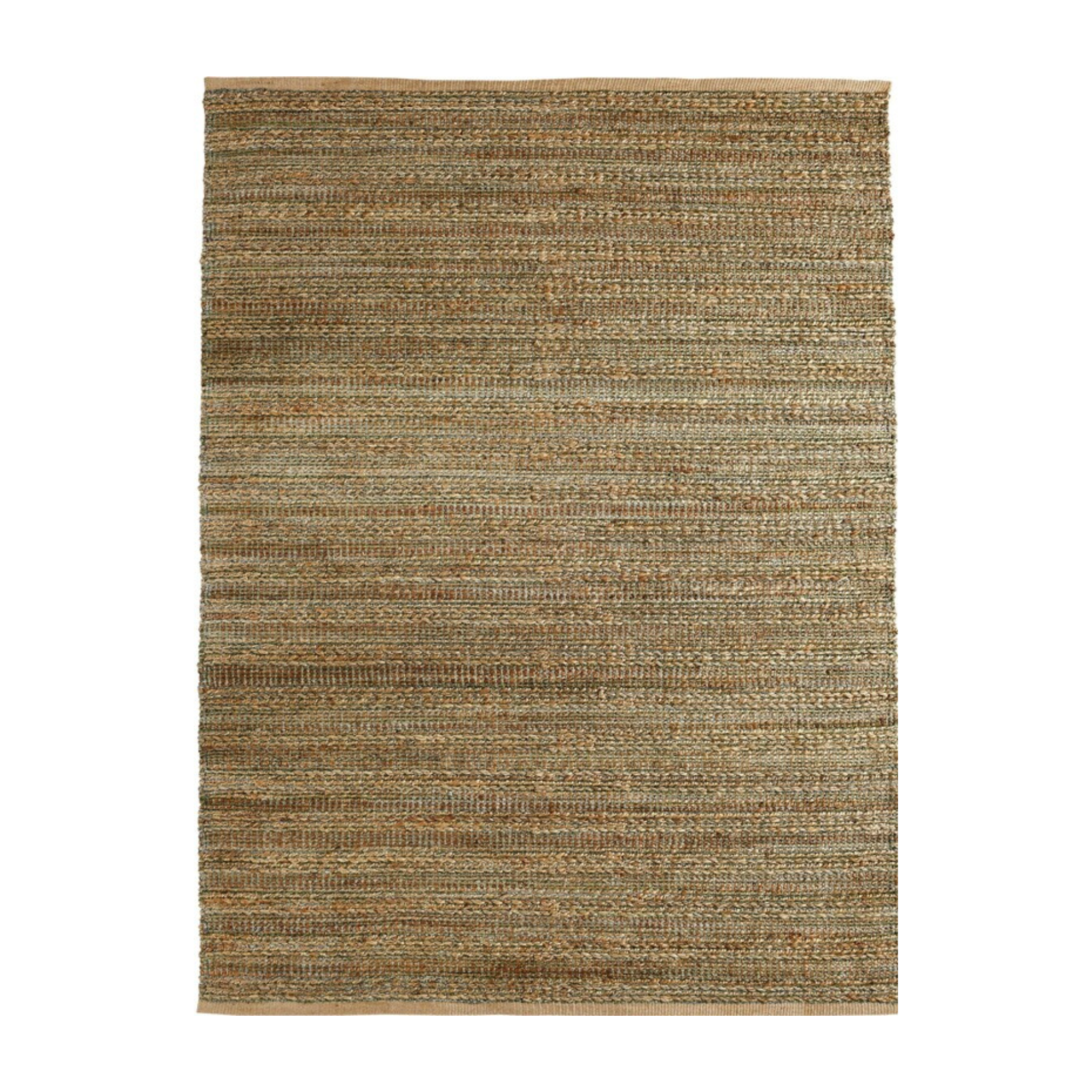 Handwoven Natural Fiber Jute Rug - Sea Green Designs