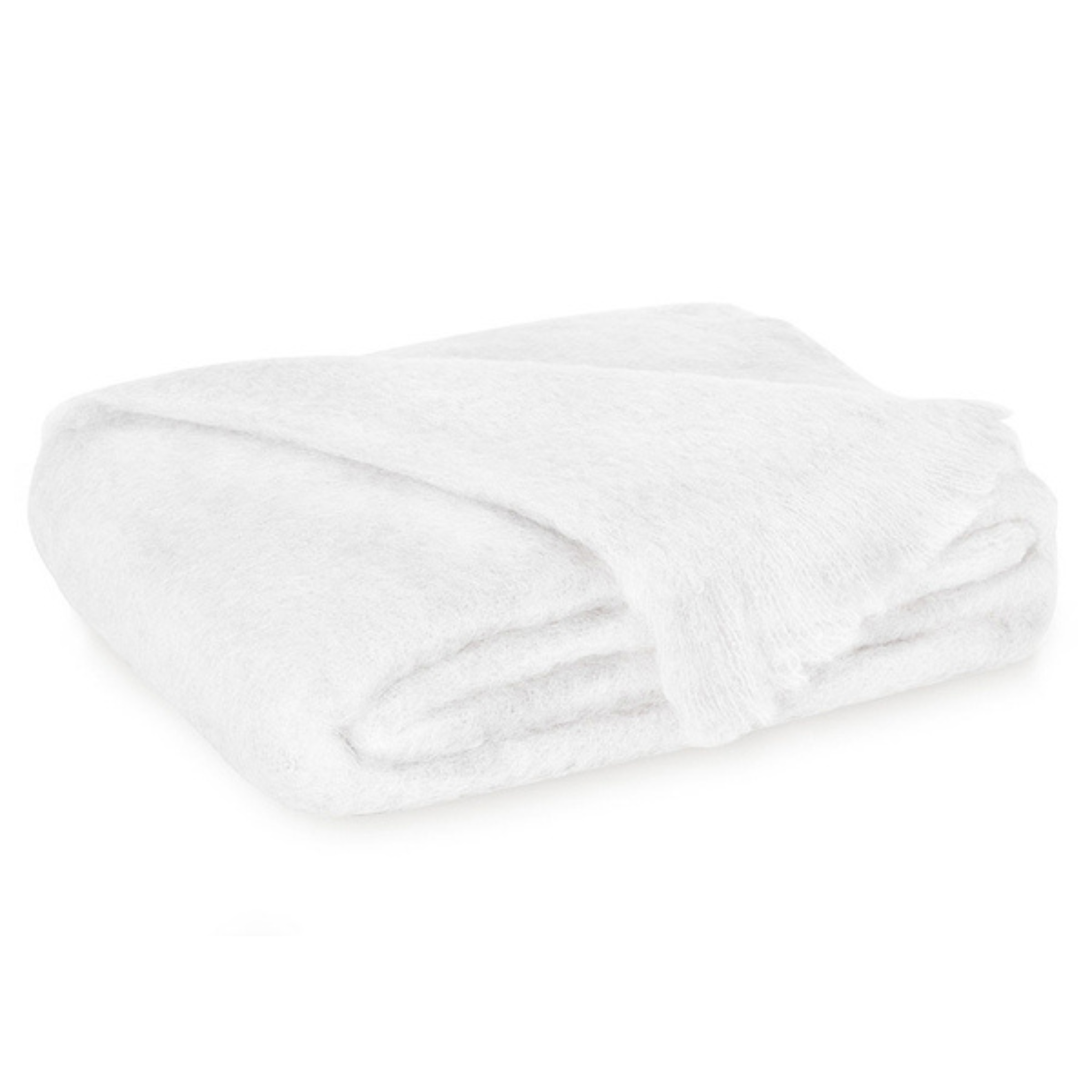 Snowflake Brushed Mohair Throw - Sea Green Designs