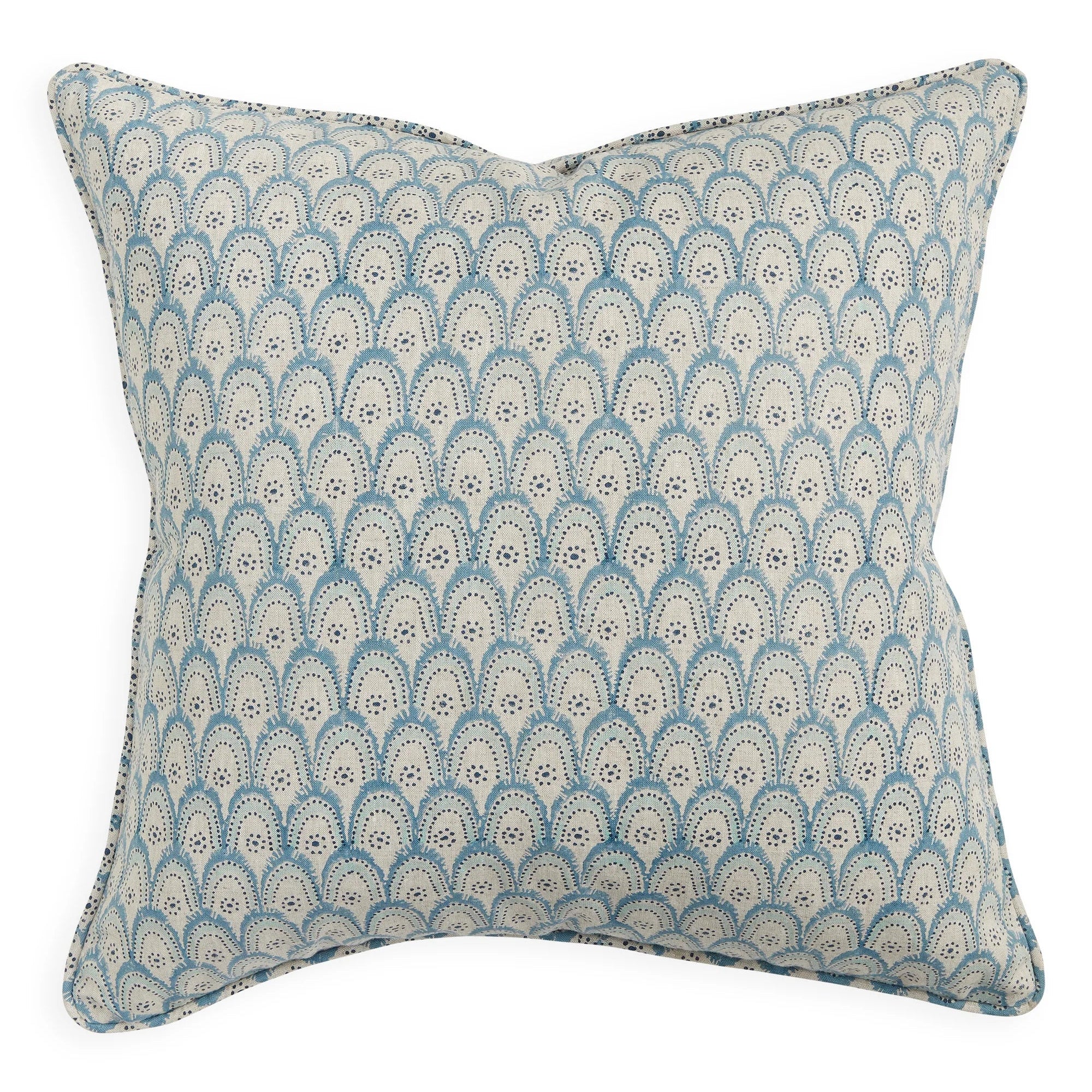 Azores Fresh Azure Linen Pillow