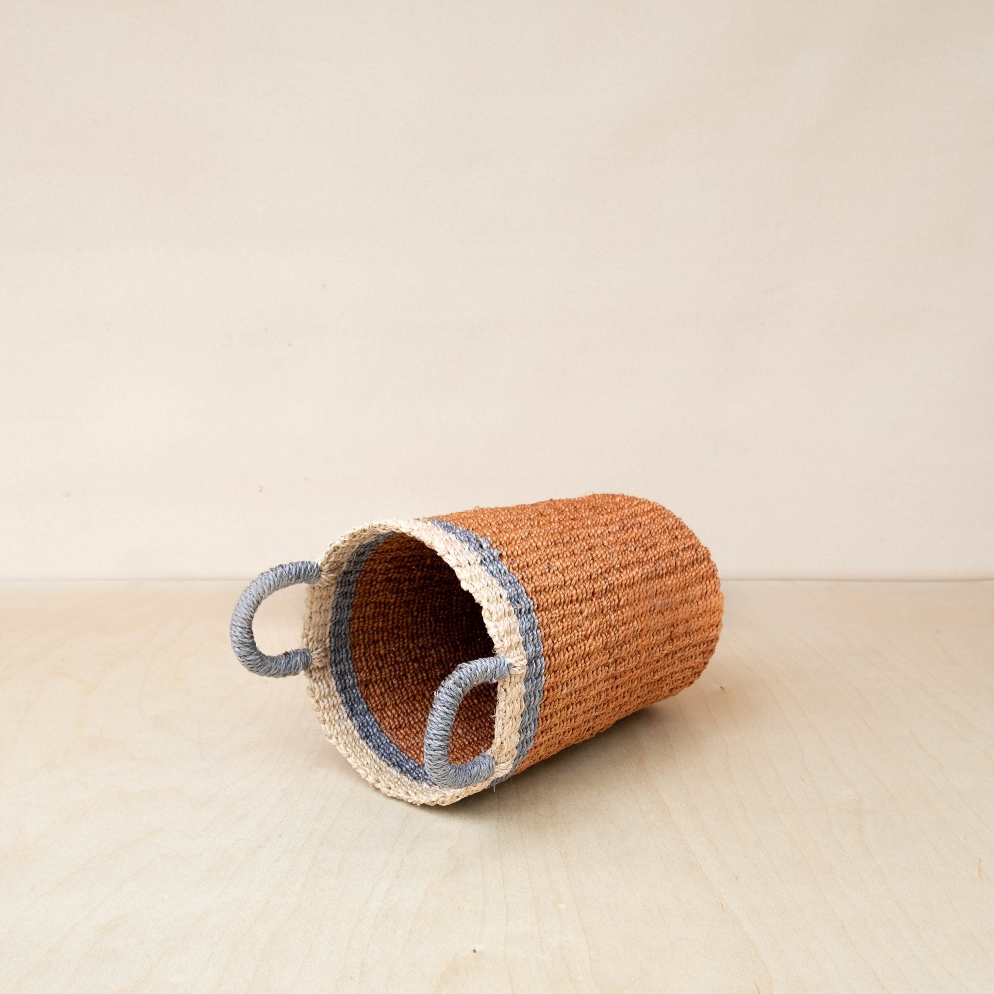 Coral Wicker Basket Vase - Sea Green Designs