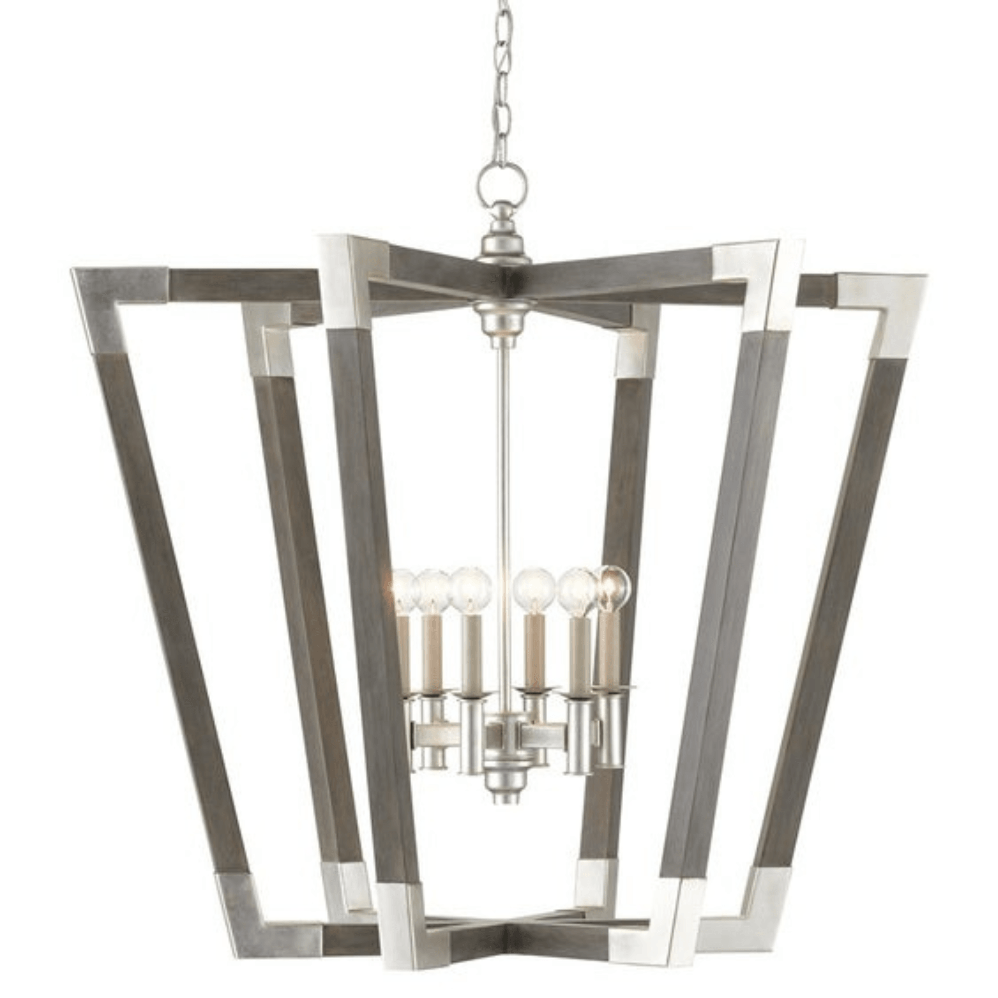 Bastian Large Gray Chandelier - Sea Green Designs