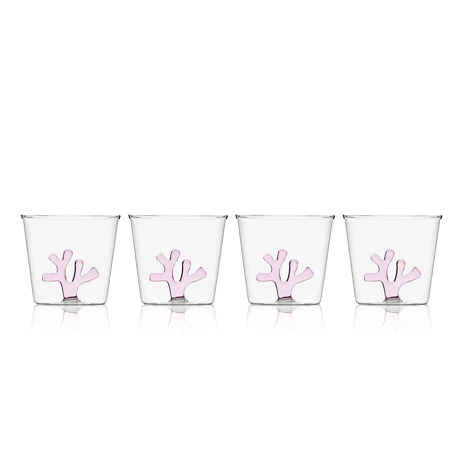 Whimsical Tumbler Glasses | Set of Four - Sea Green Designs