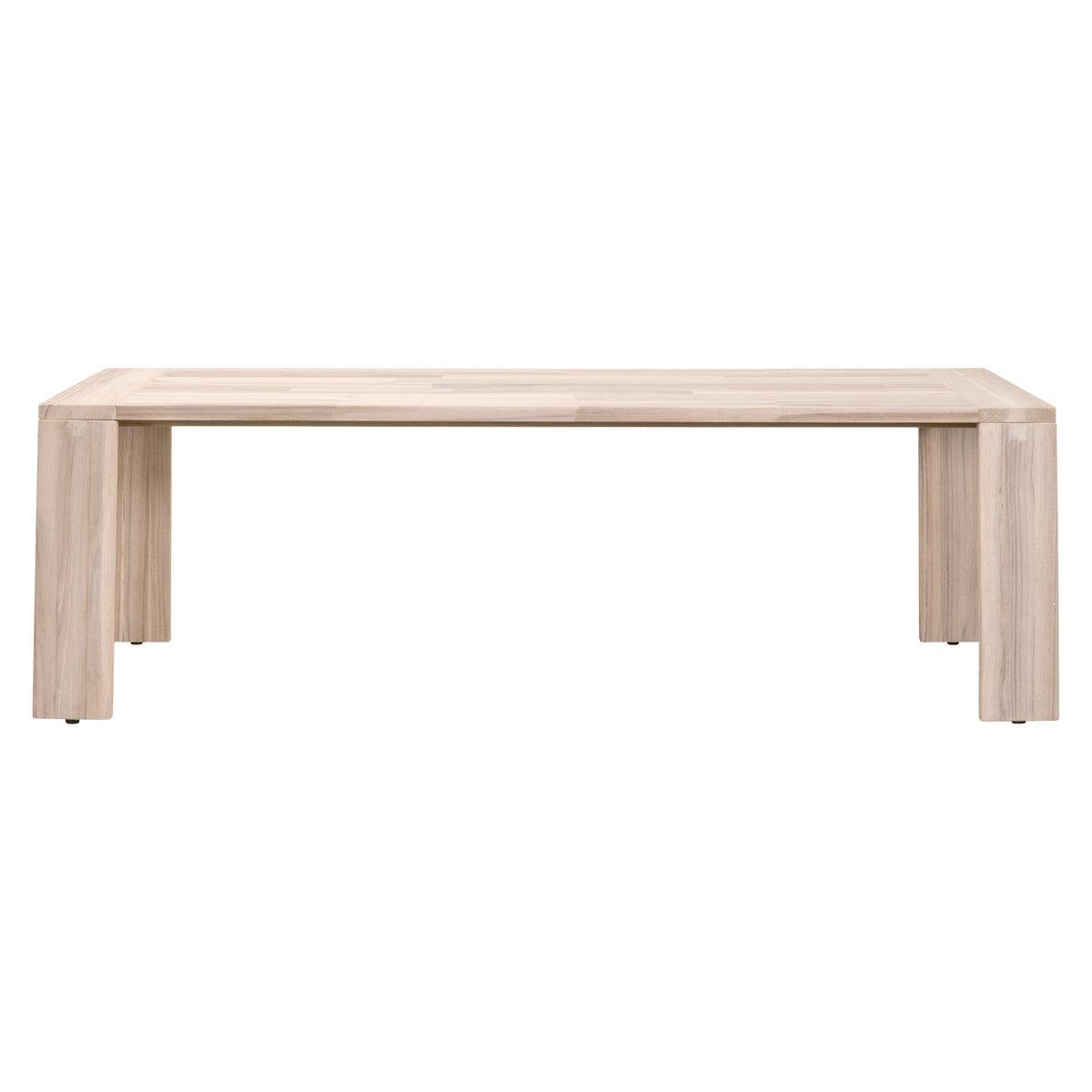 Big Sur Outdoor Dining Table in Gray Teak - Sea Green Designs