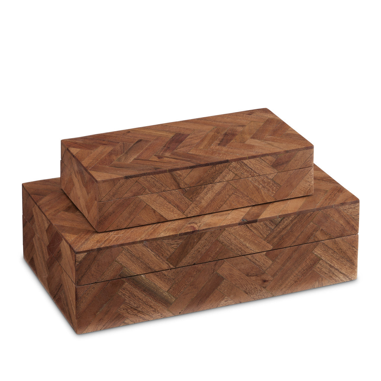 Alfeo Wood Box, Set of 2 - Sea Green Designs