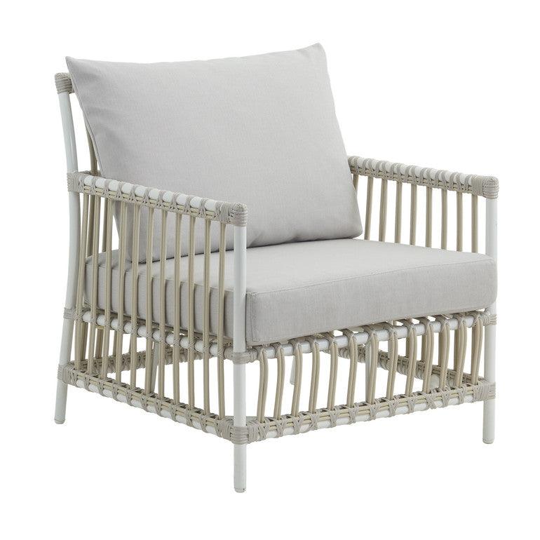 Caroline Lounge Chair Exterior | Dove White - Sea Green Designs