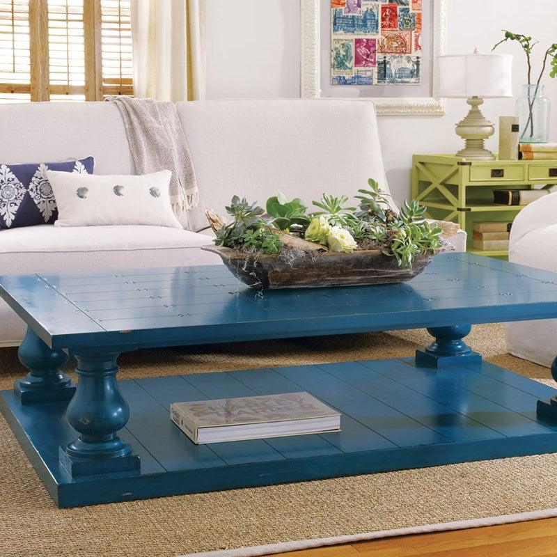 Catskill Cocktail Table in Blueberry Crisp - Sea Green Designs