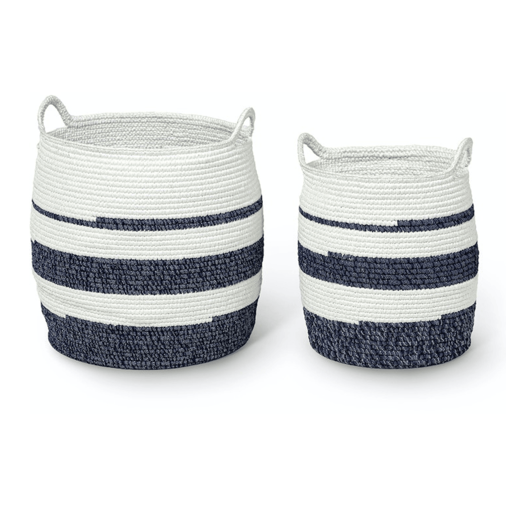 Cheyenne Baskets, Set of 2 - Sea Green Designs