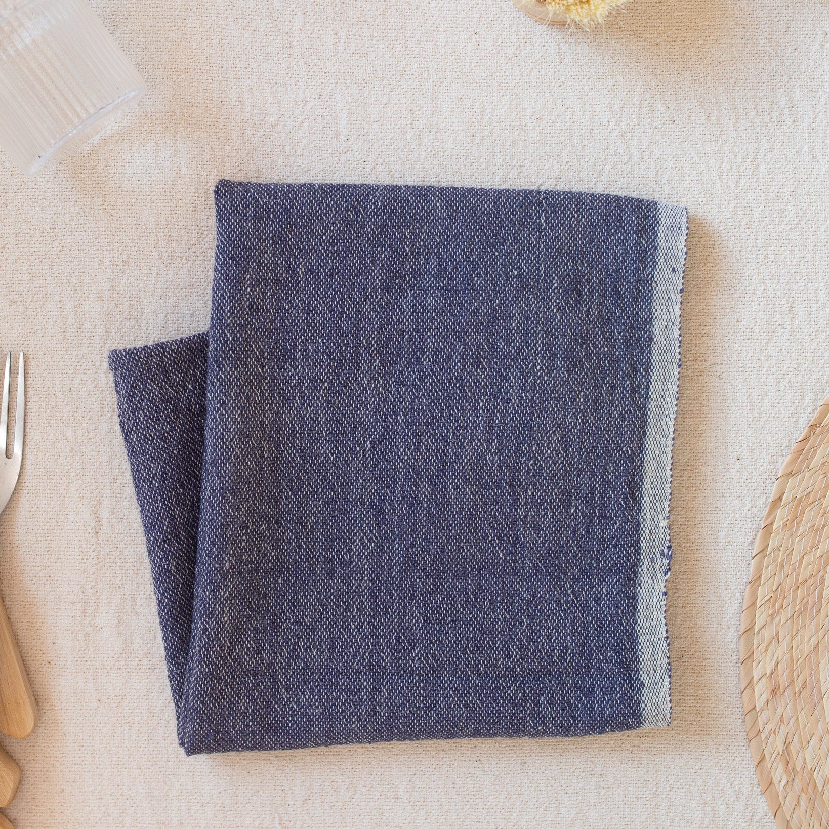 Indigo Hand Towel - Sea Green Designs