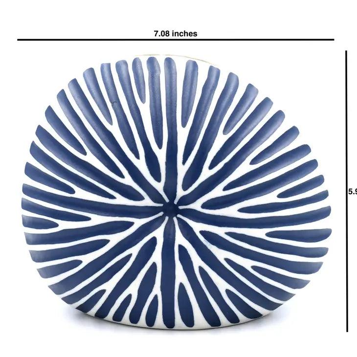Diva Porcelain Bud Vase - Navy & White - Sea Green Designs