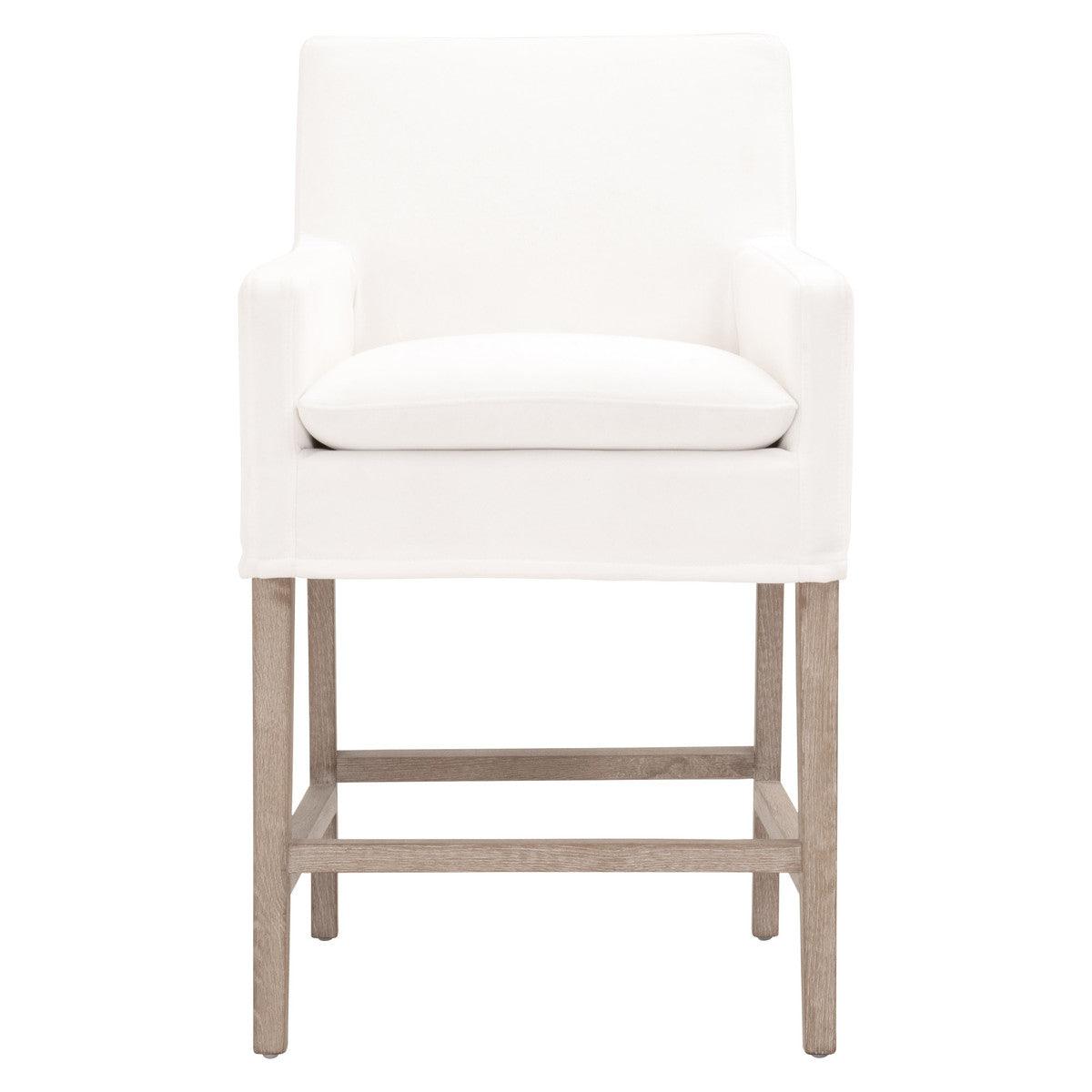 Drake Slipcover Counter Stool - Sea Green Designs
