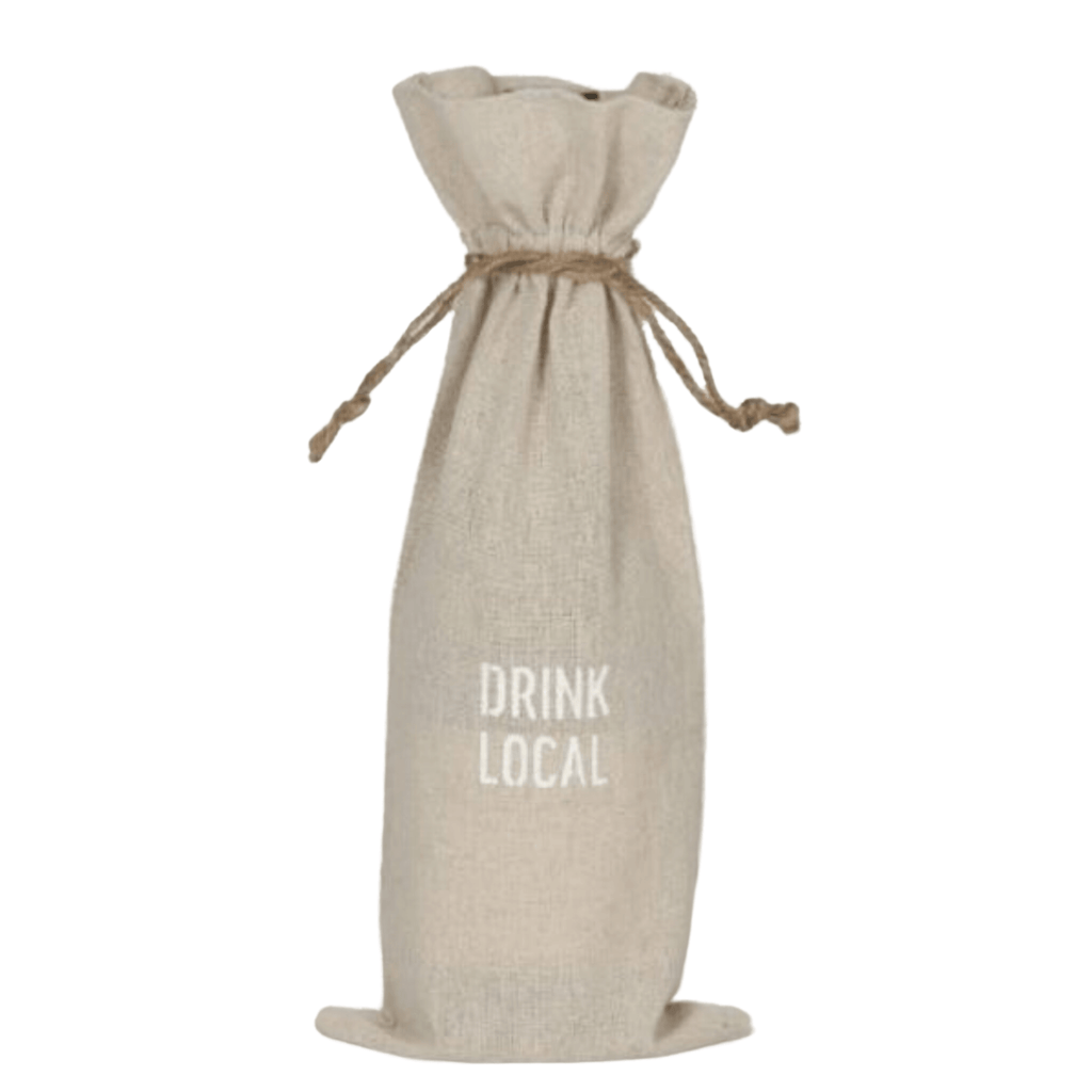 Drink Local Wine Bag - Sea Green Designs