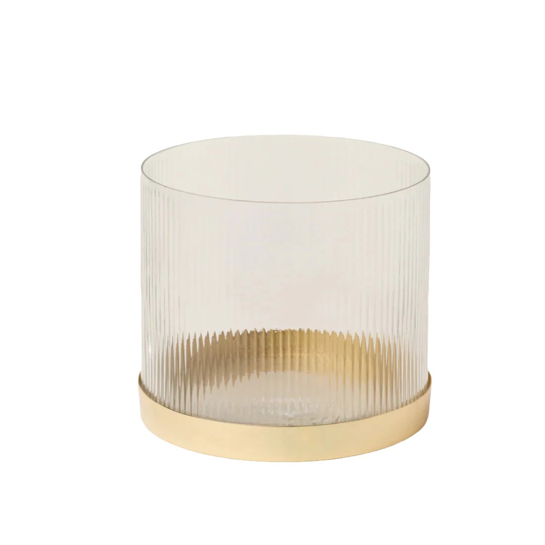 Fluted Glass Vase - Sea Green Designs