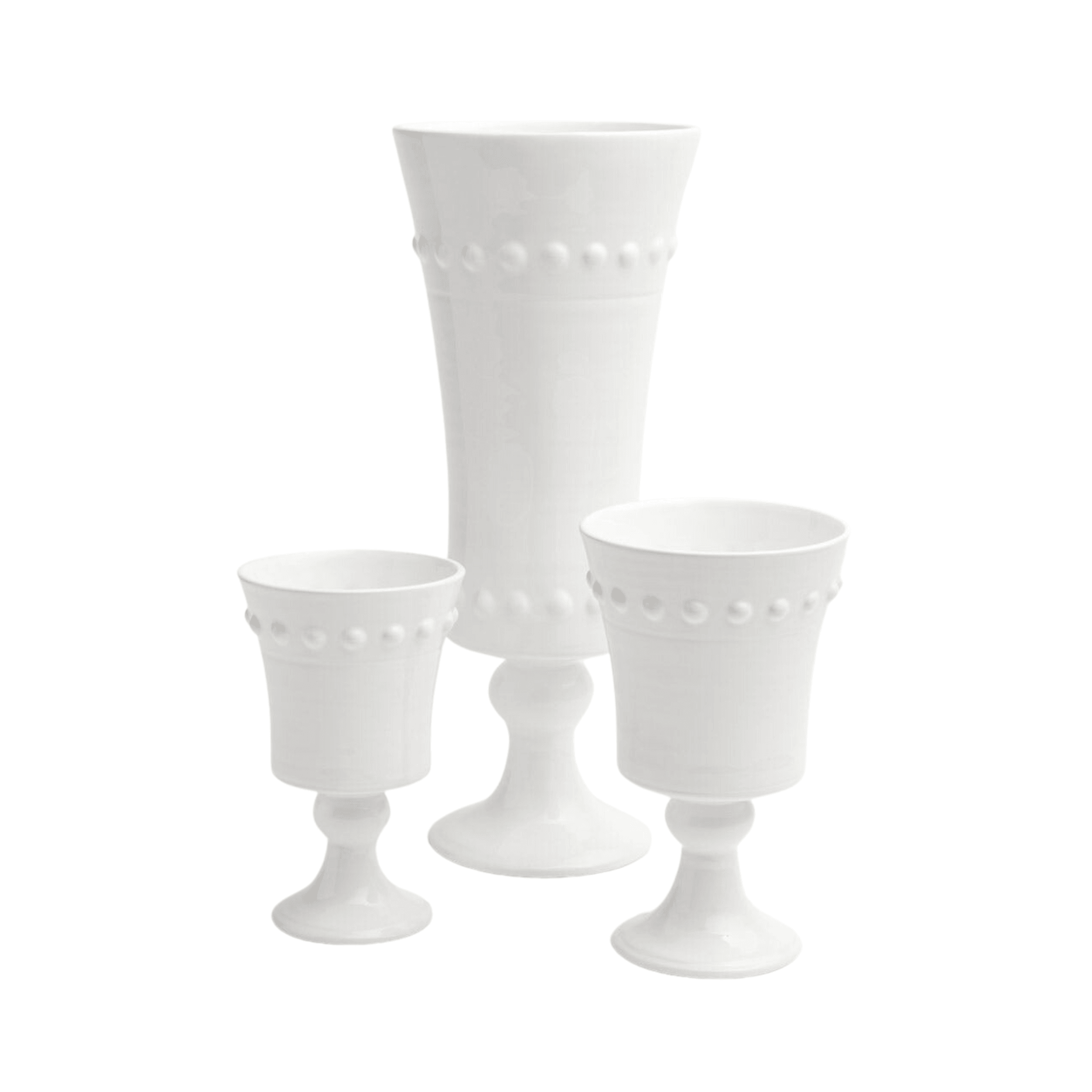 Erin White Vase - Sea Green Designs