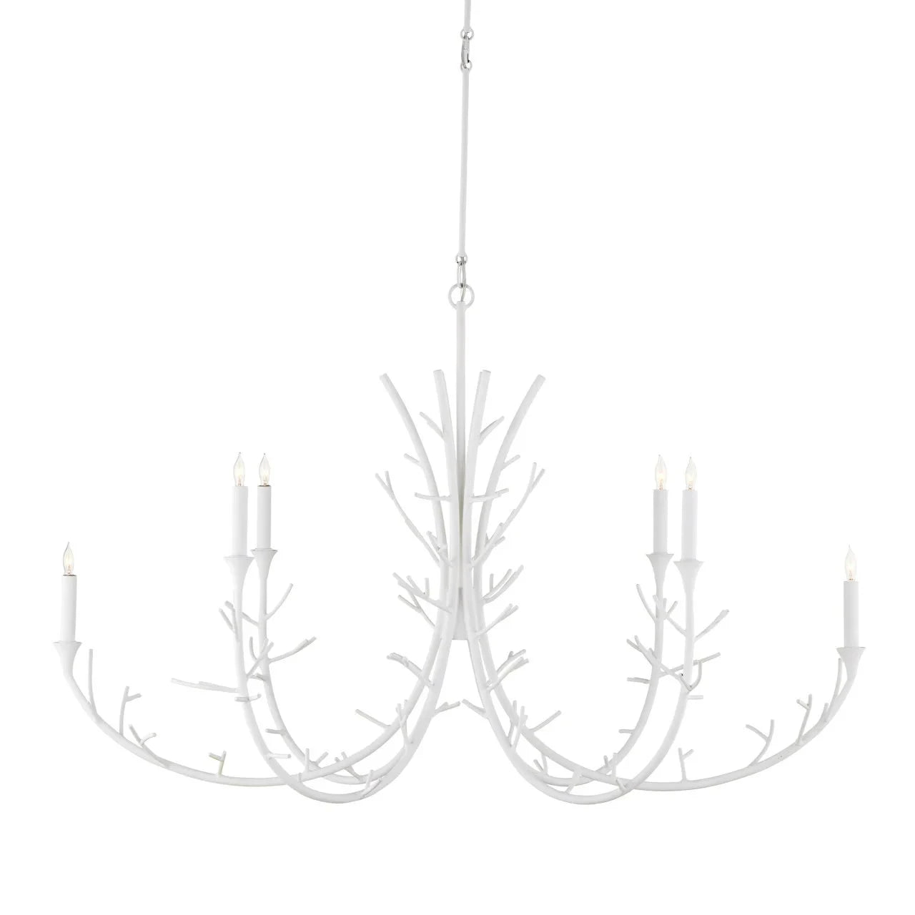 Twiggy Oval Chandelier - Sea Green Designs