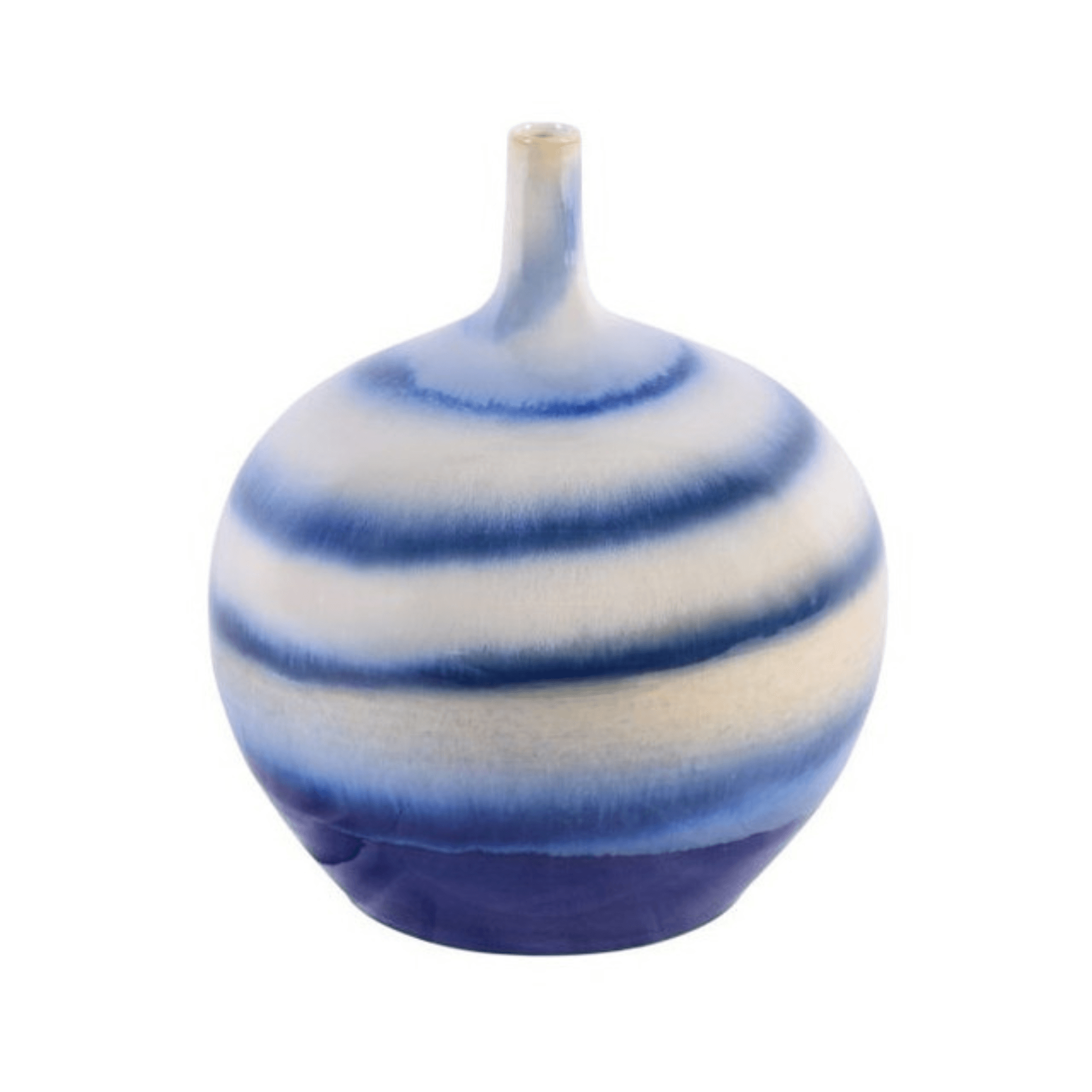 Horizontal Striped Vase - Sea Green Designs