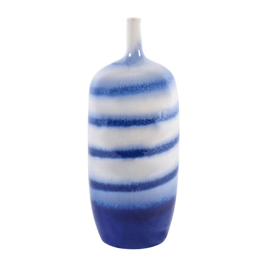 Horizontal Striped Vase - Sea Green Designs