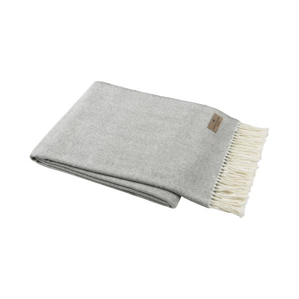 Italian Herringbone Throw Blanket in Pebble - Sea Green Designs