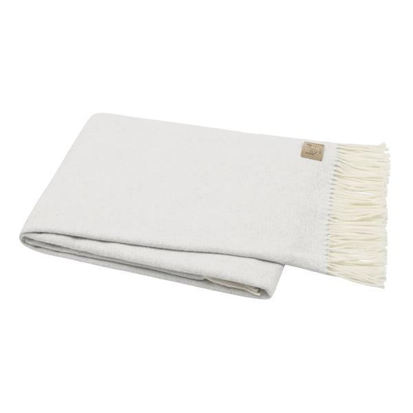 Italian Herringbone Throw Blanket in Silver - Sea Green Designs