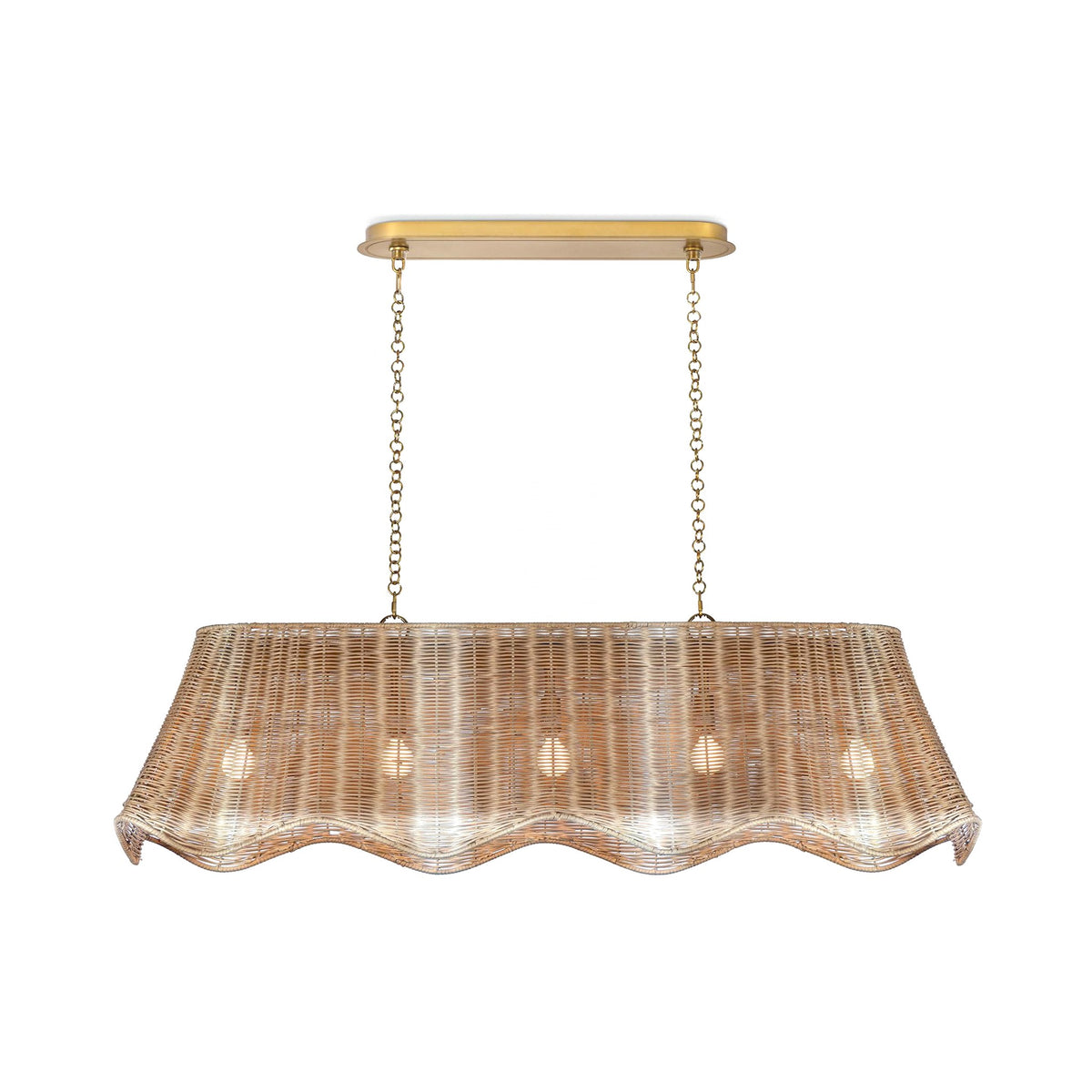 Margo Rattan Linear Chandelier