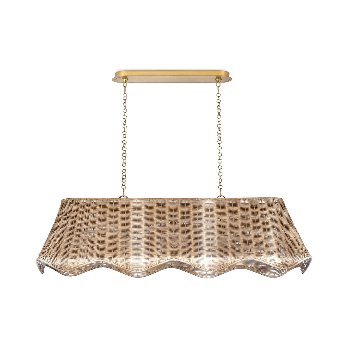 Margo Rattan Linear Chandelier