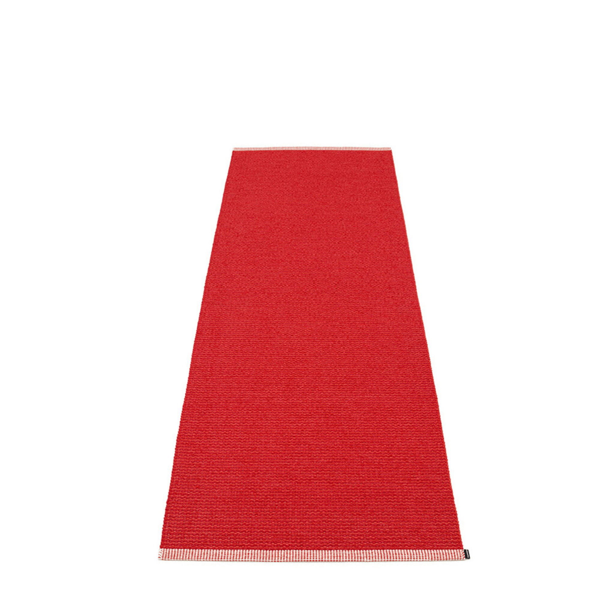 Mono Rug - Coral Red - Sea Green Designs