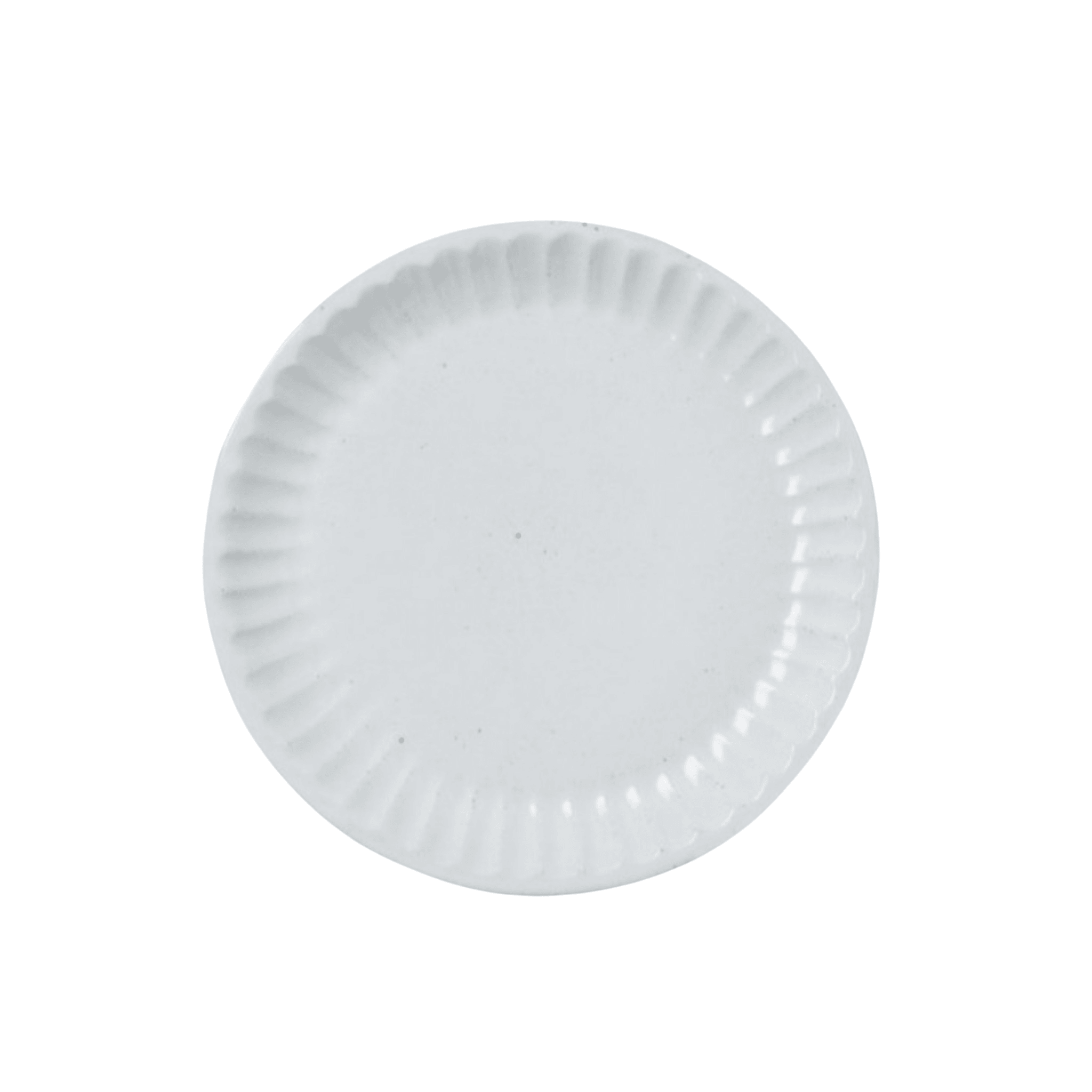 Nathalie Matte White Scallop Salad/Desert Plate, Set of 4 - Sea Green Designs