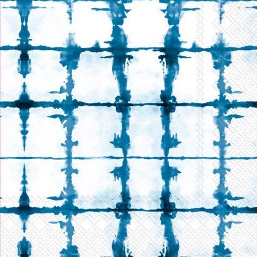 Paper Cocktail Napkin Shibori Stripe - Sea Green Designs
