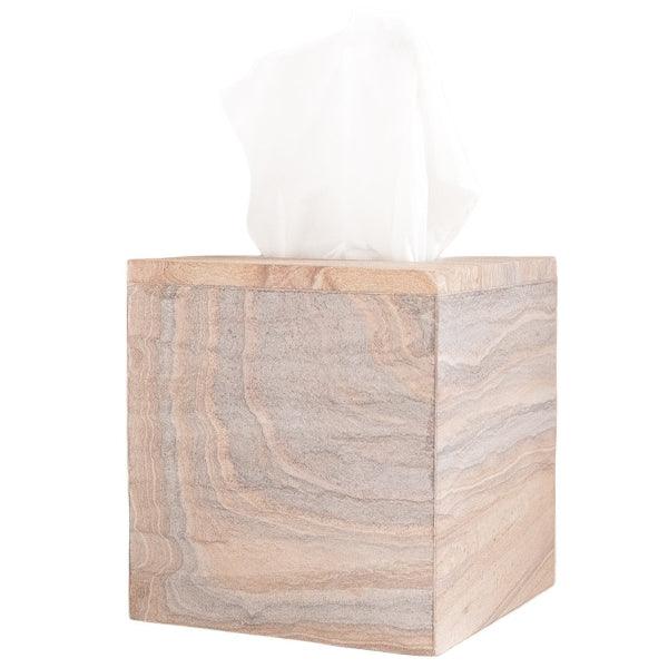 Rainbow Sandstone Tissue Box - Sea Green Designs