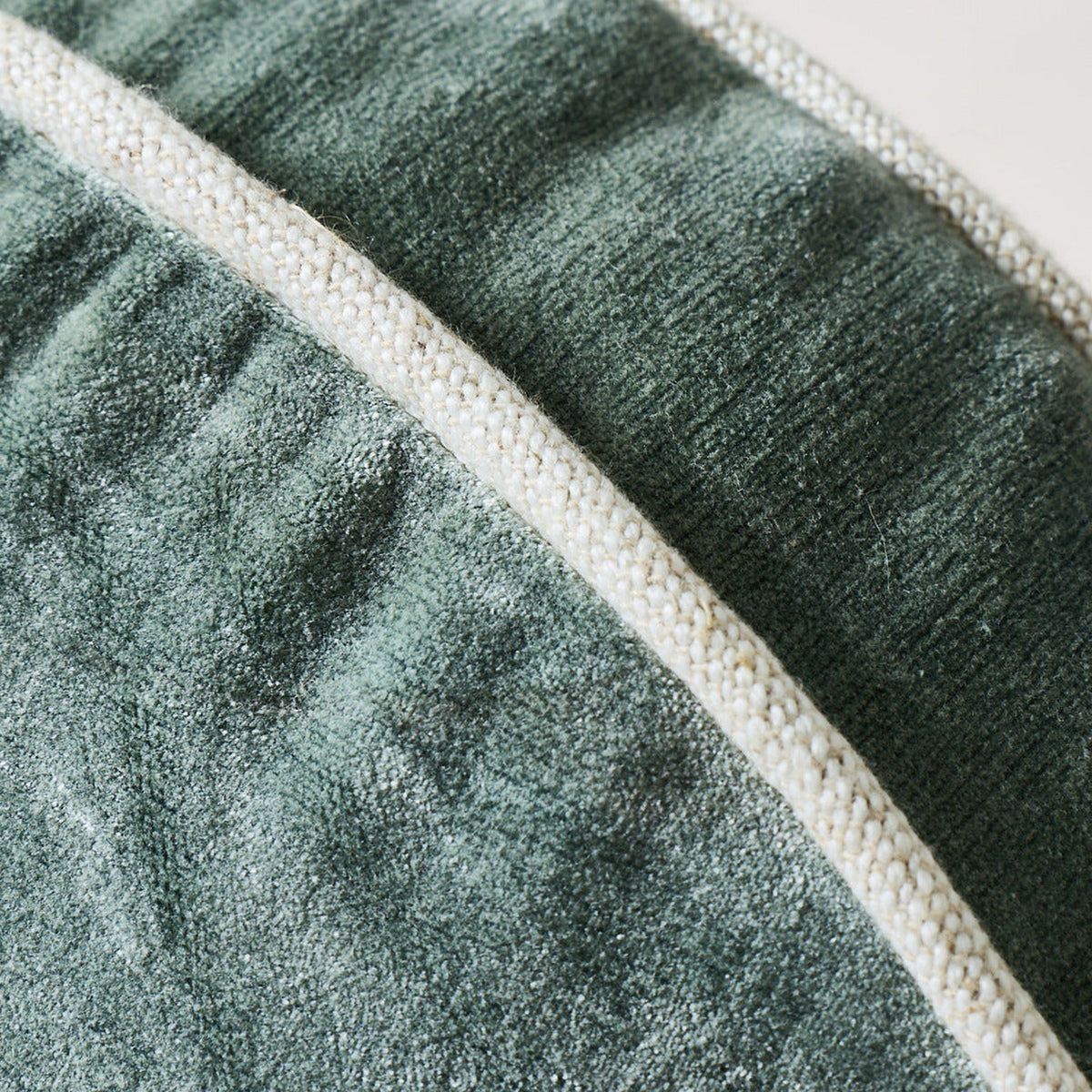 Round Velvet + Linen Pillow