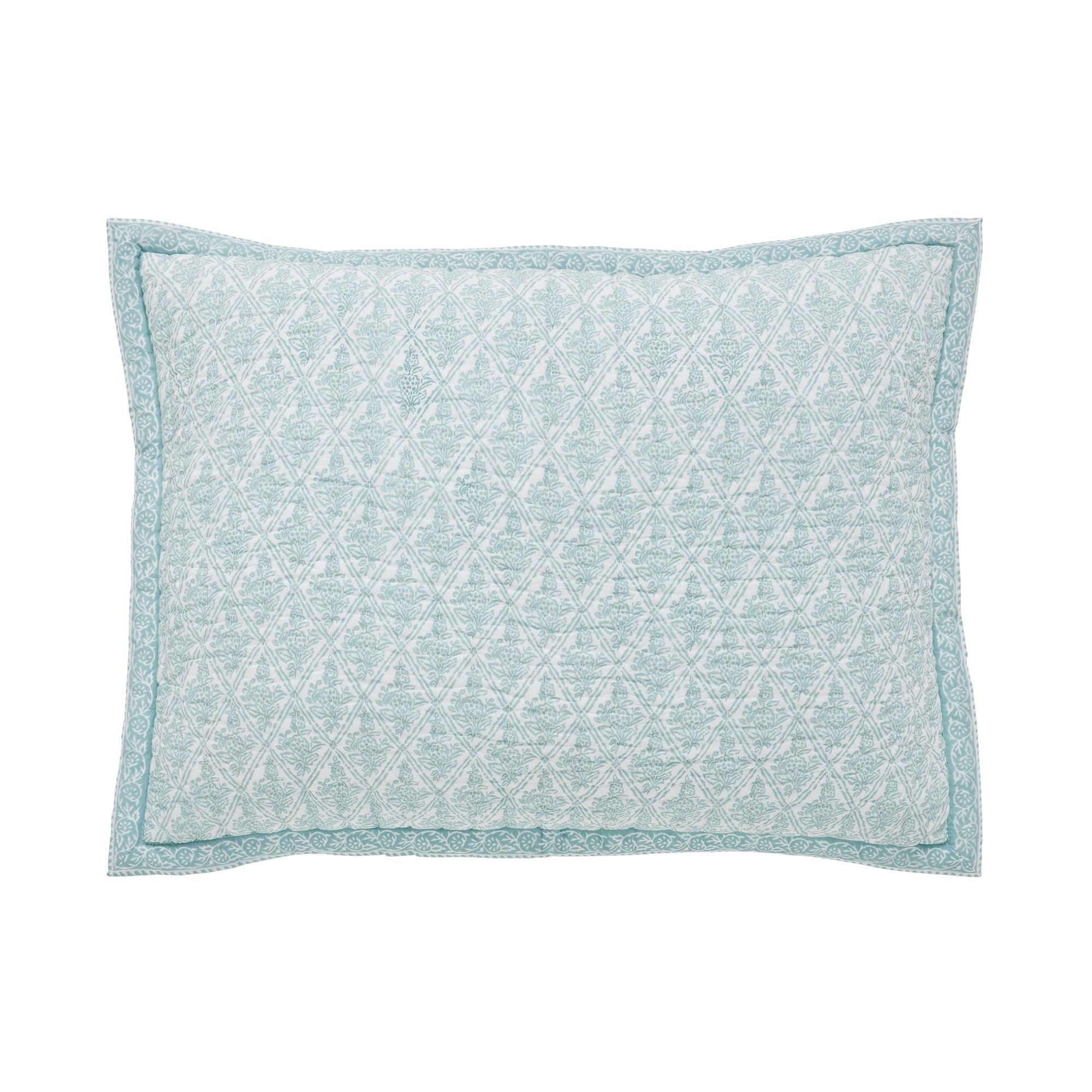 Serenity Printed Quilt Sham - Sea Green Designs