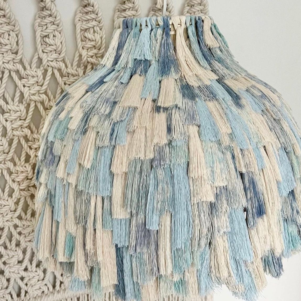 Shaggy Pendant Lampshade - Sea Green Designs