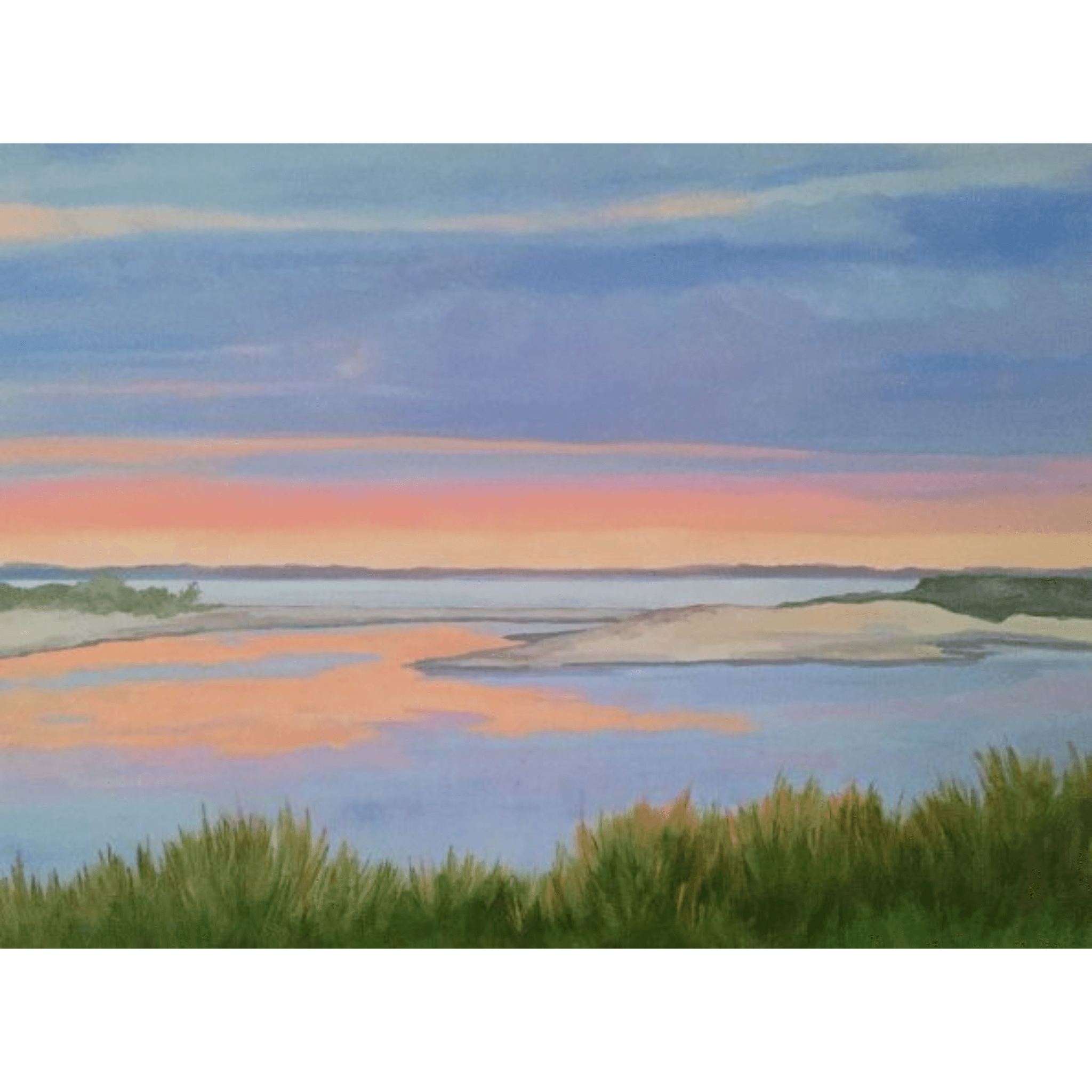 Sunset Waiting for The Full Moon - Sea Green Designs