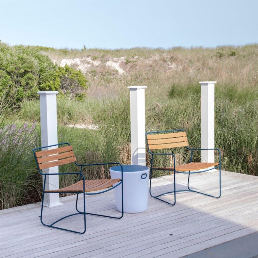 Surprising Teak Low Armchair - Sea Green Designs