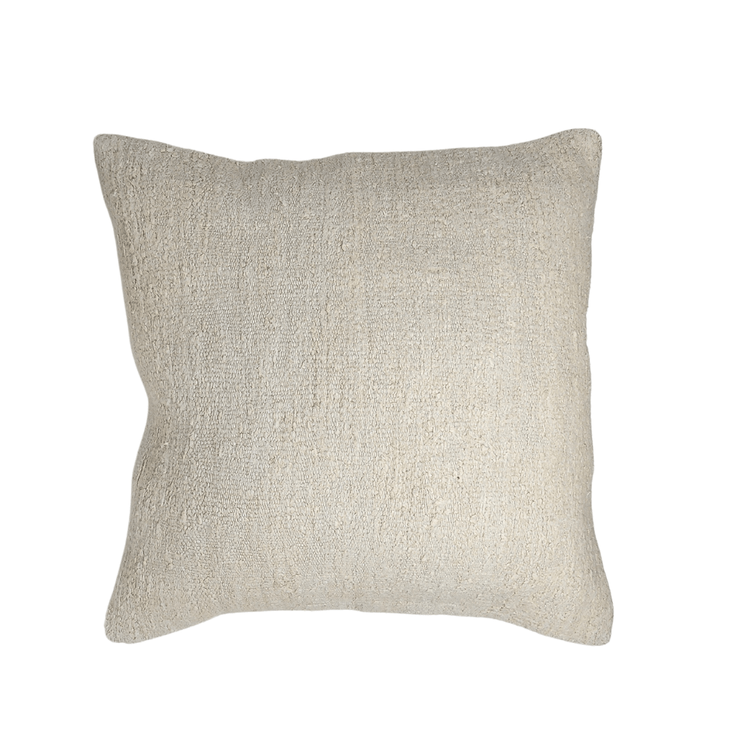 Vintage Recycled Fabric Throw Pillow - Sea Green Designs